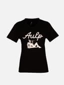 T-SHIRT BANNE FEMME - BLACK