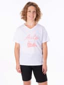 T-SHIRT BANNE FEMME - WHITE