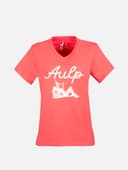 T-SHIRT BANNE FEMME - SCARLET