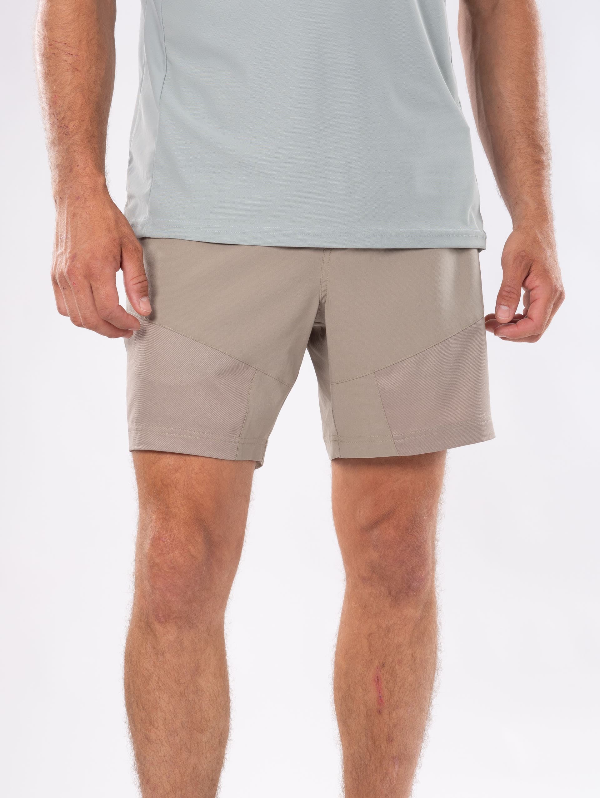 SHORT DE RANDONNEE HOMME BARAK - LIGHT KAKI