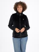 VESTE FAUSSE FOURRURE FEMME CANEL - BLACK 1
