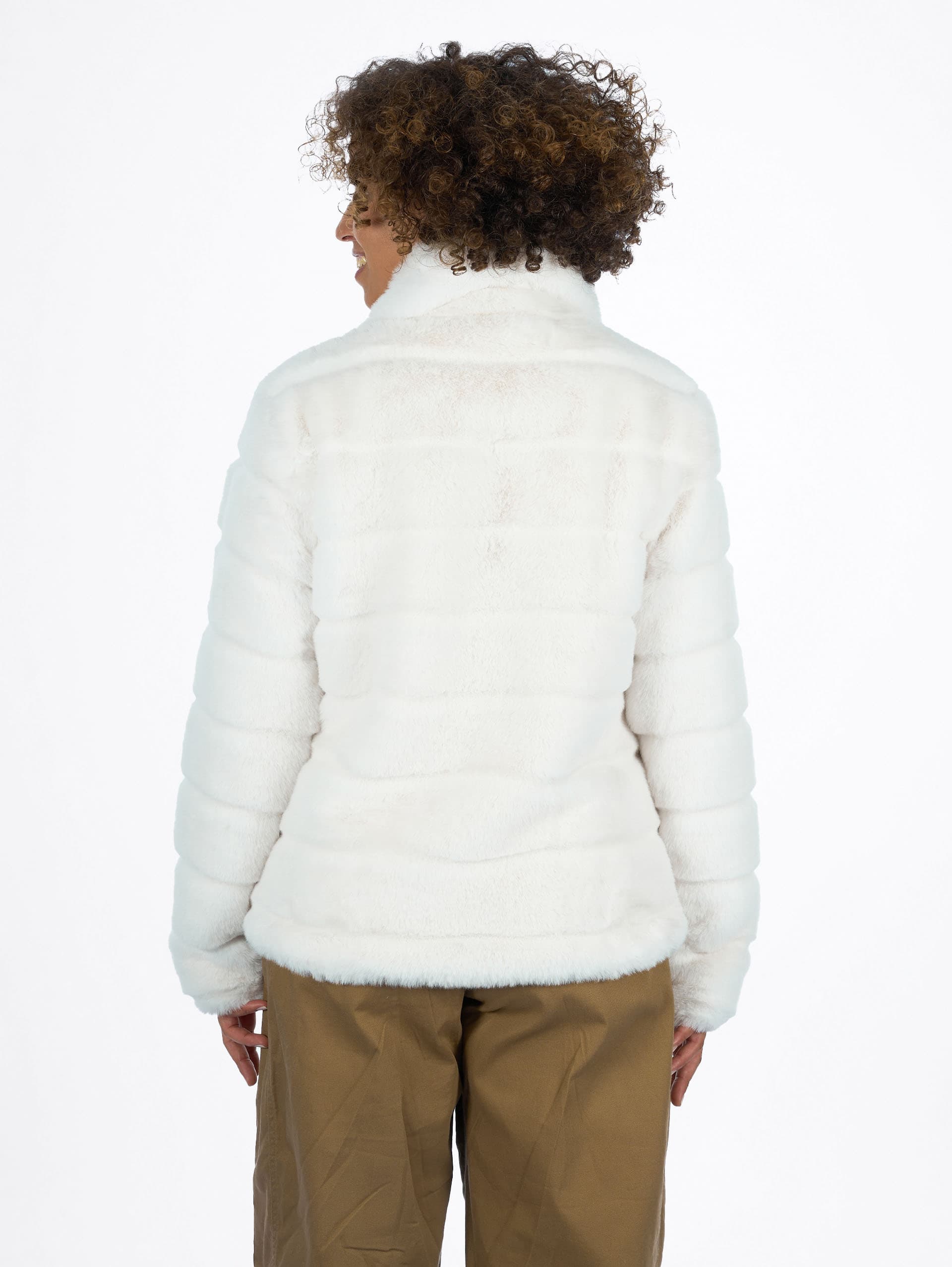 VESTE FAUSSE FOURRURE FEMME CAPPA - WHITE