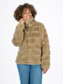 VESTE FAUSSE FOURRURE CAPPA - TAUPE