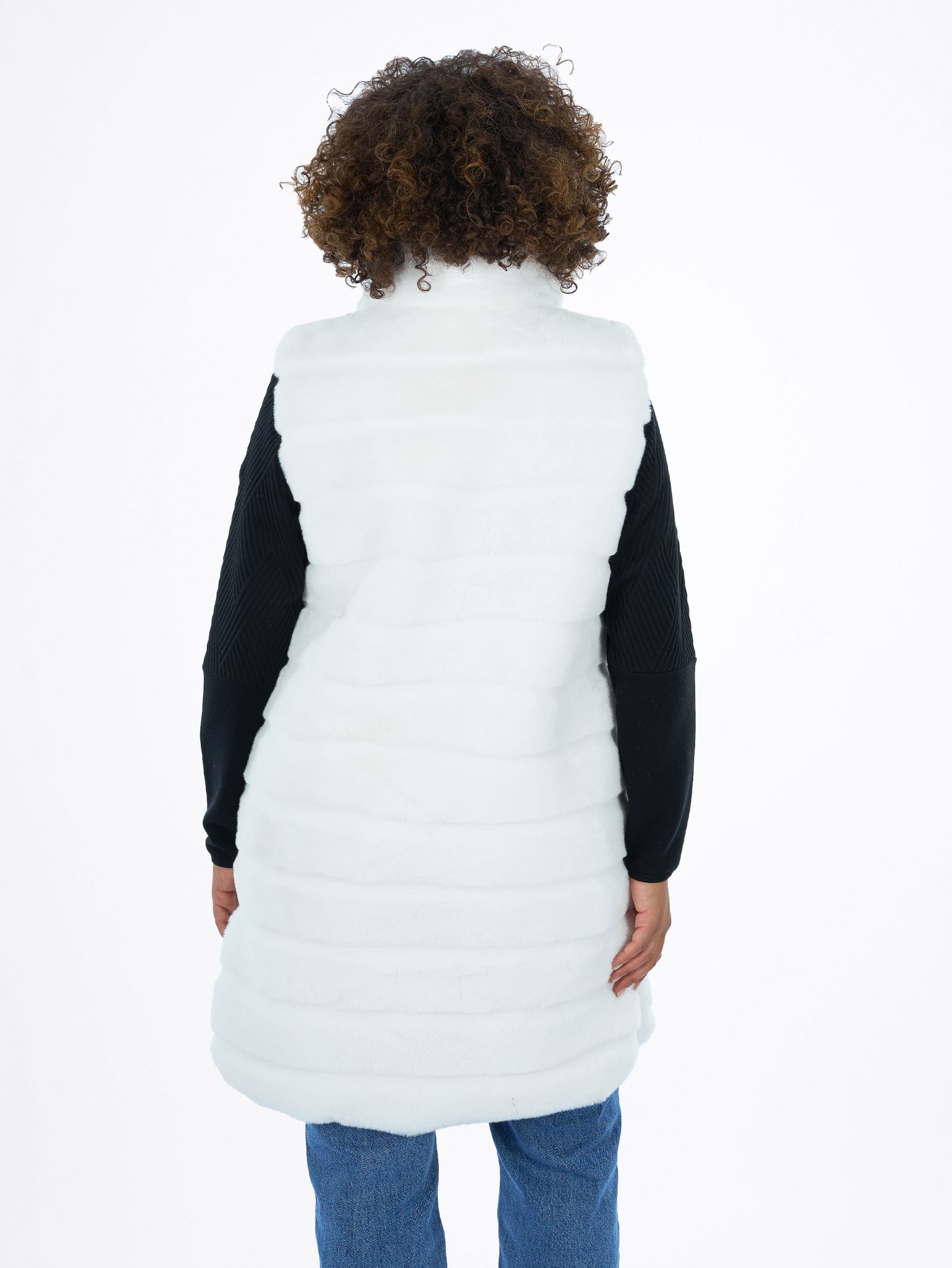 Veste fausse fourrure CARRA - WHITE