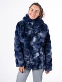 VESTE FAUSSE FOURRURE CARRY - NAVY