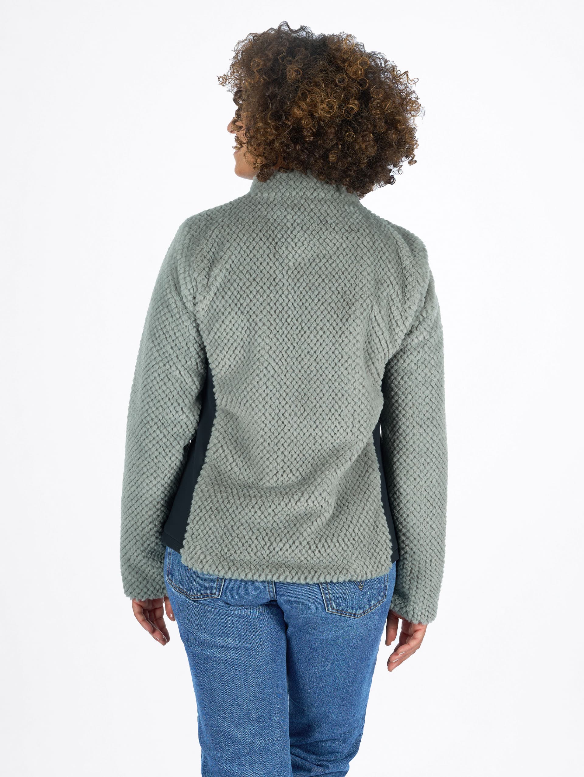 VESTE FAUSSE FOURRURE FEMME CELIN - LICHEN