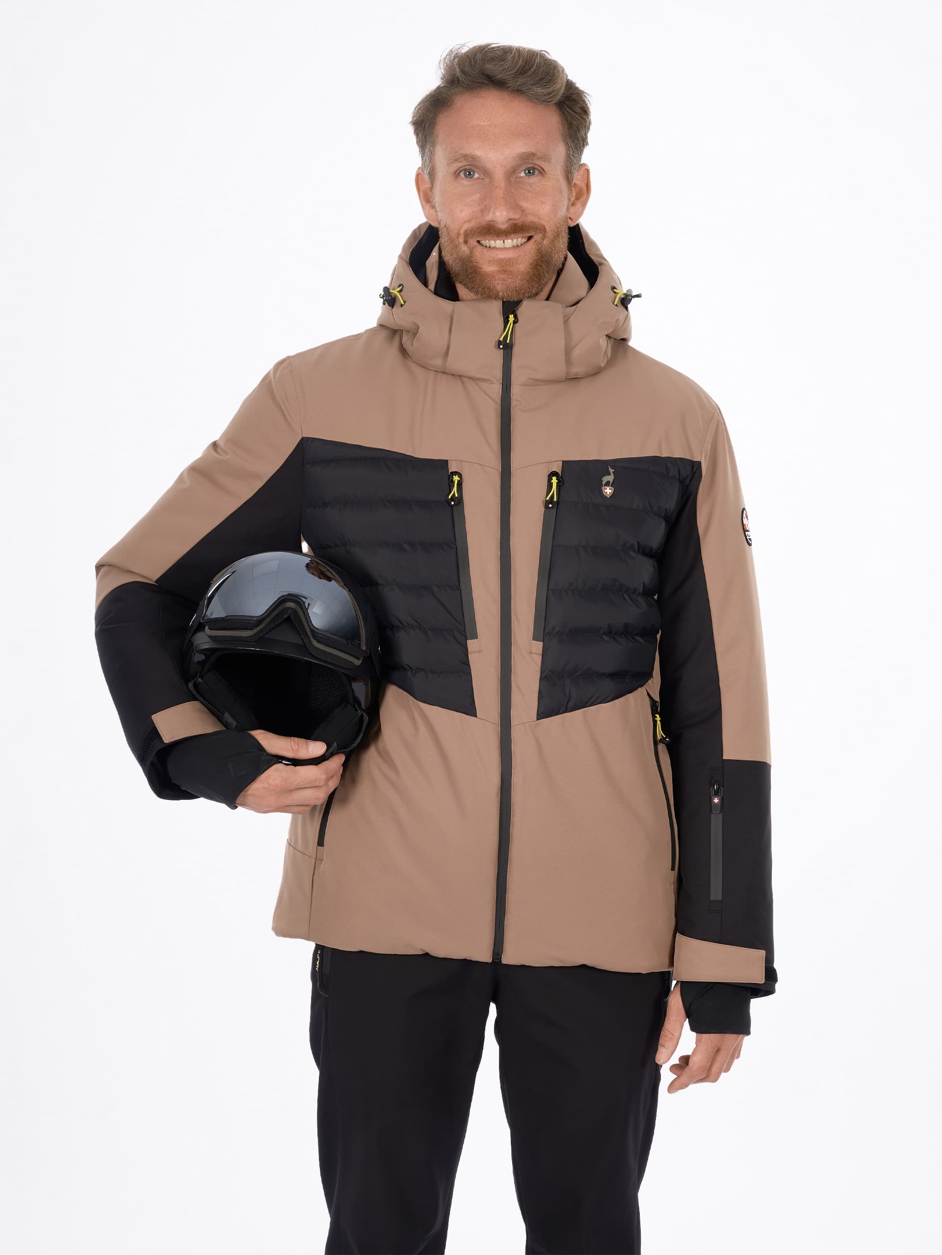 CESAR MEN'S SKI JACKET - CAPPUCCINO