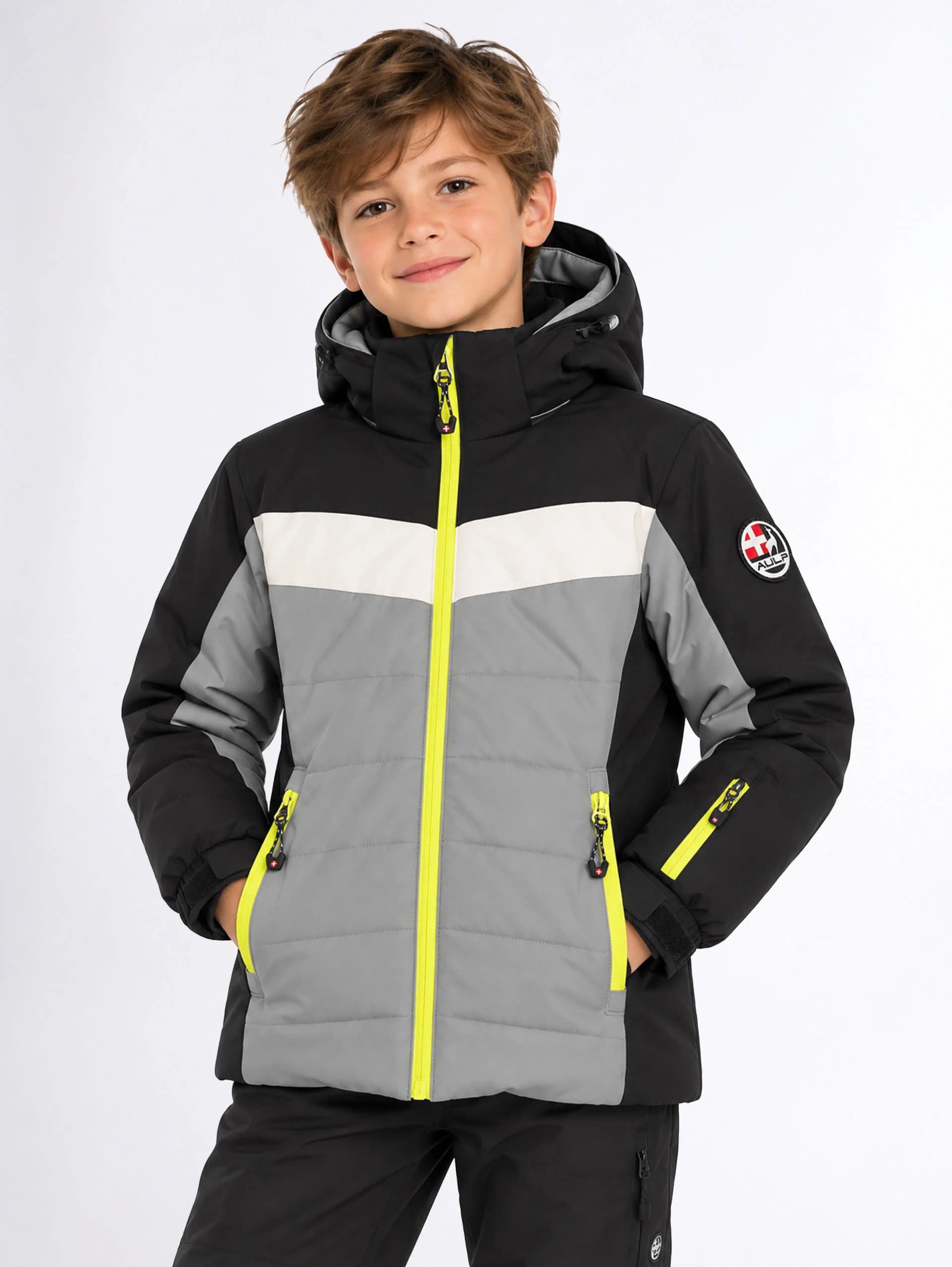CHAKA KIDS' SKI JACKET - LICHEN