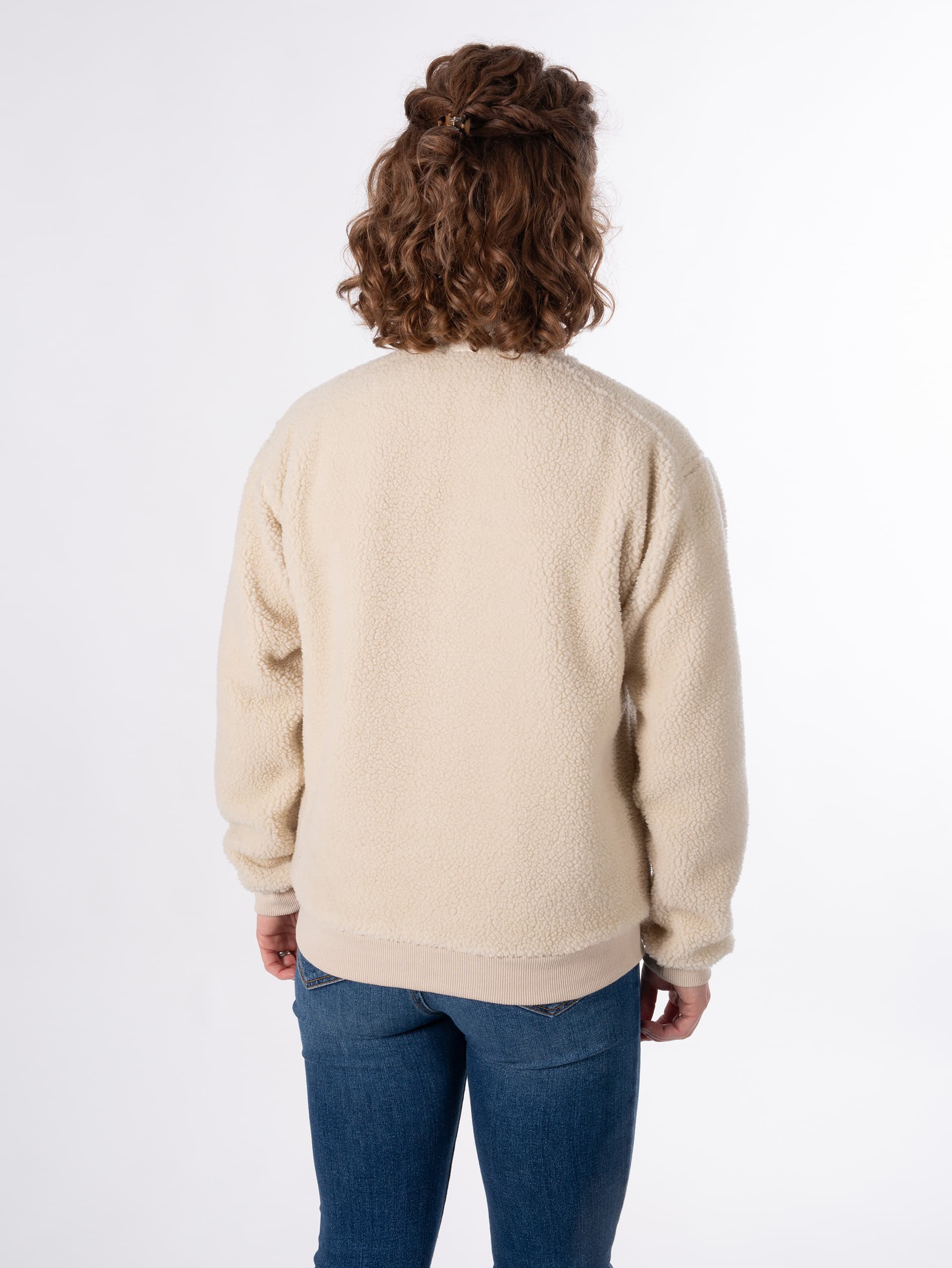 CLARA FLEECE JACKET - GREIGE