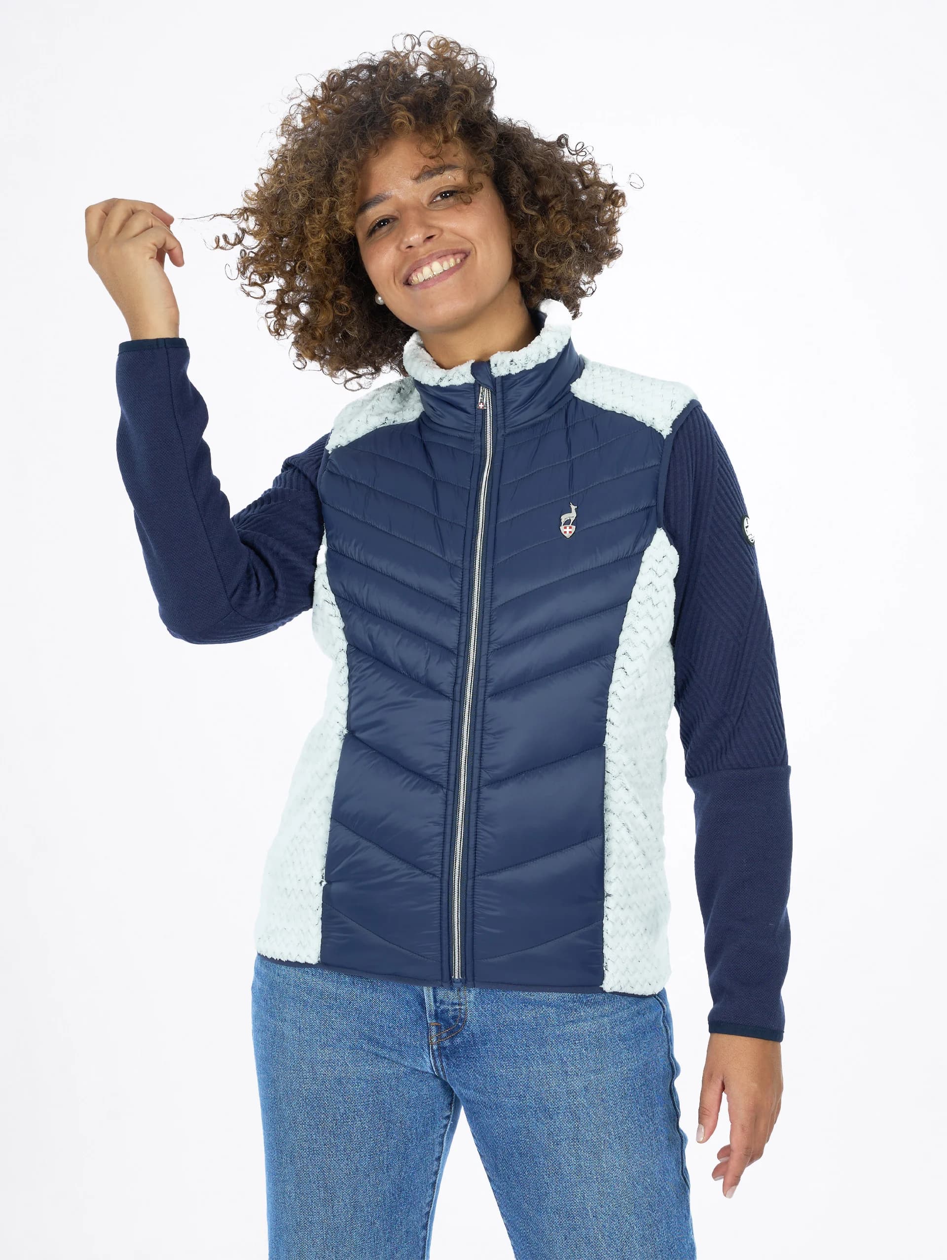 VESTE HYBRIDE FEMME CORDA - NAVY