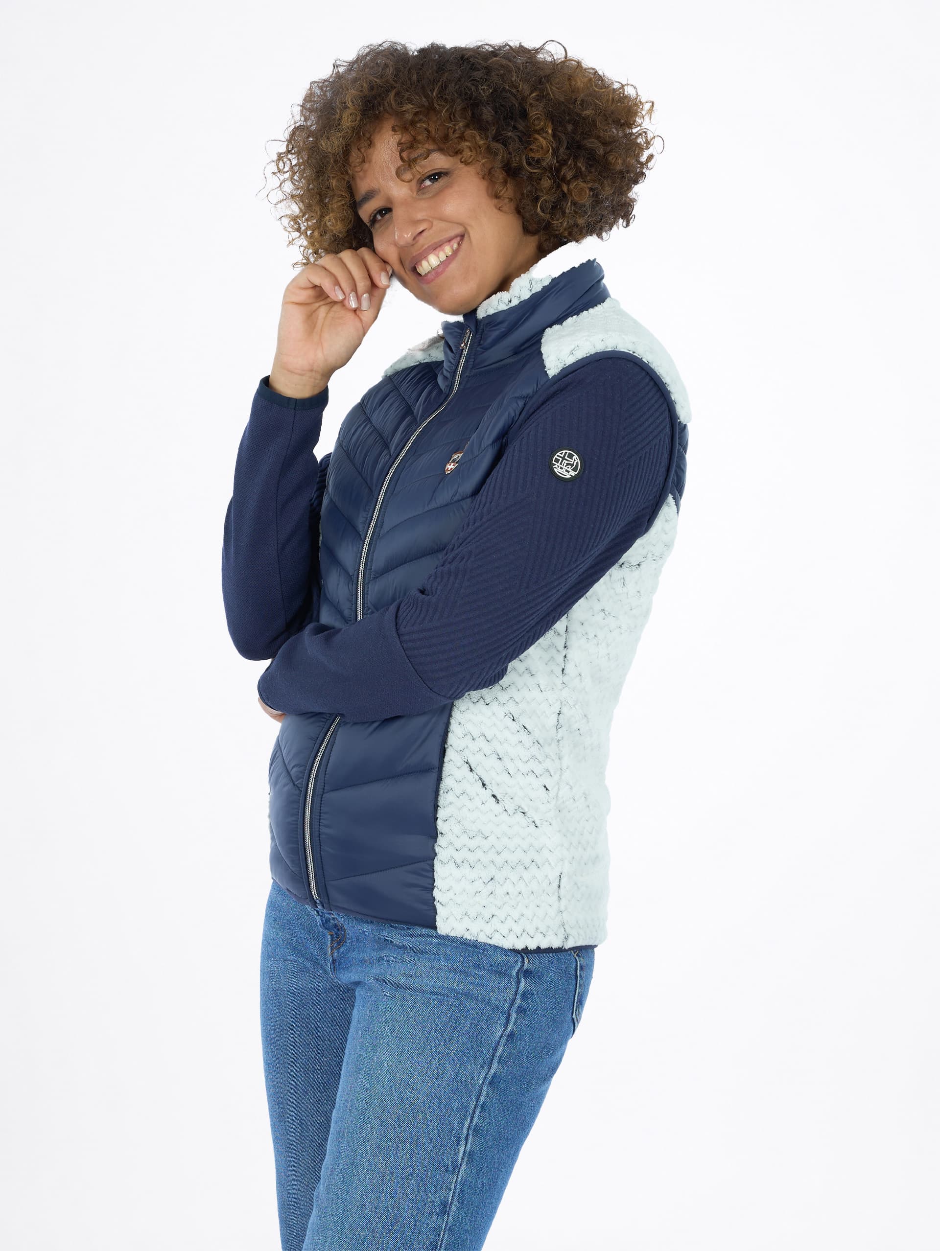 VESTE HYBRIDE FEMME CORDA - NAVY