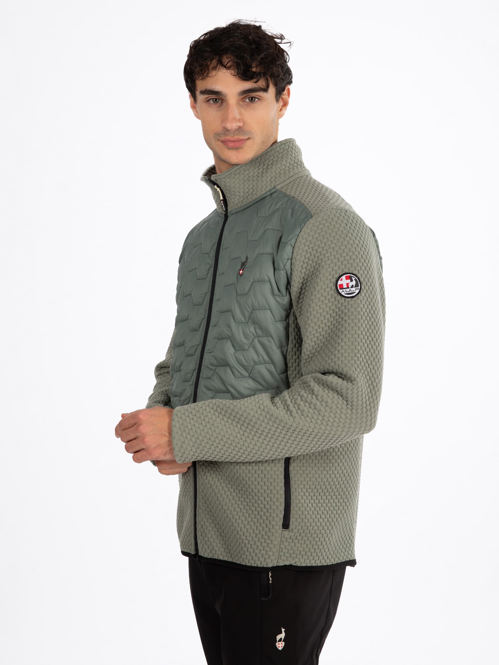 VESTE HYBRIDE HOMME CHAUN - LICHEN