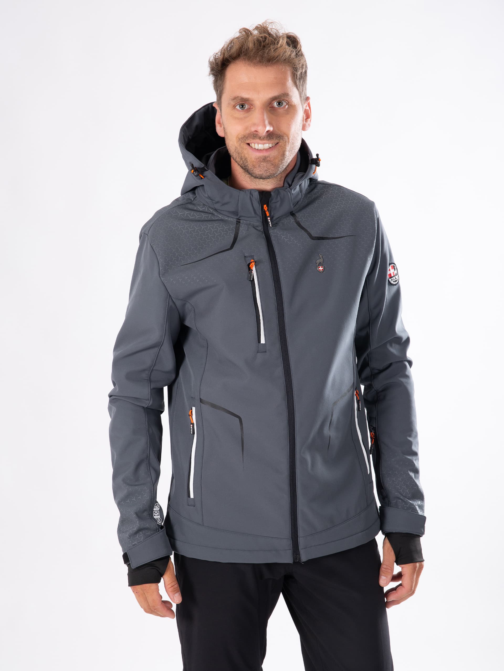 CYRUS Men's softhsell jacket - BARK 1