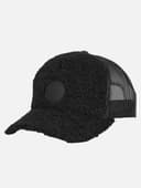 CASQUETTE BASEBALL FILET SHERPA - NOIR