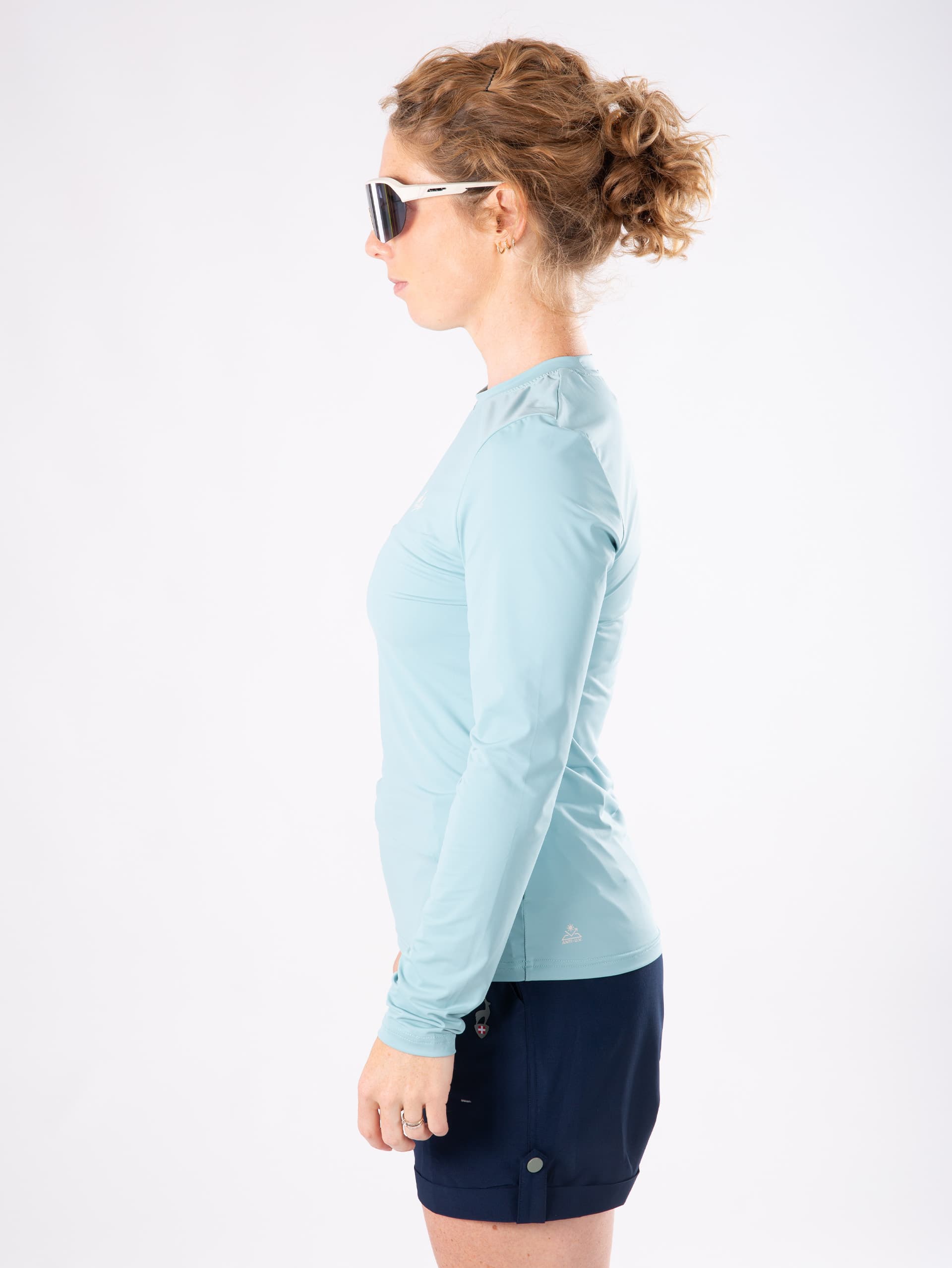 T-shirt à manches longues femme DIXIE - MINERAL BLUE