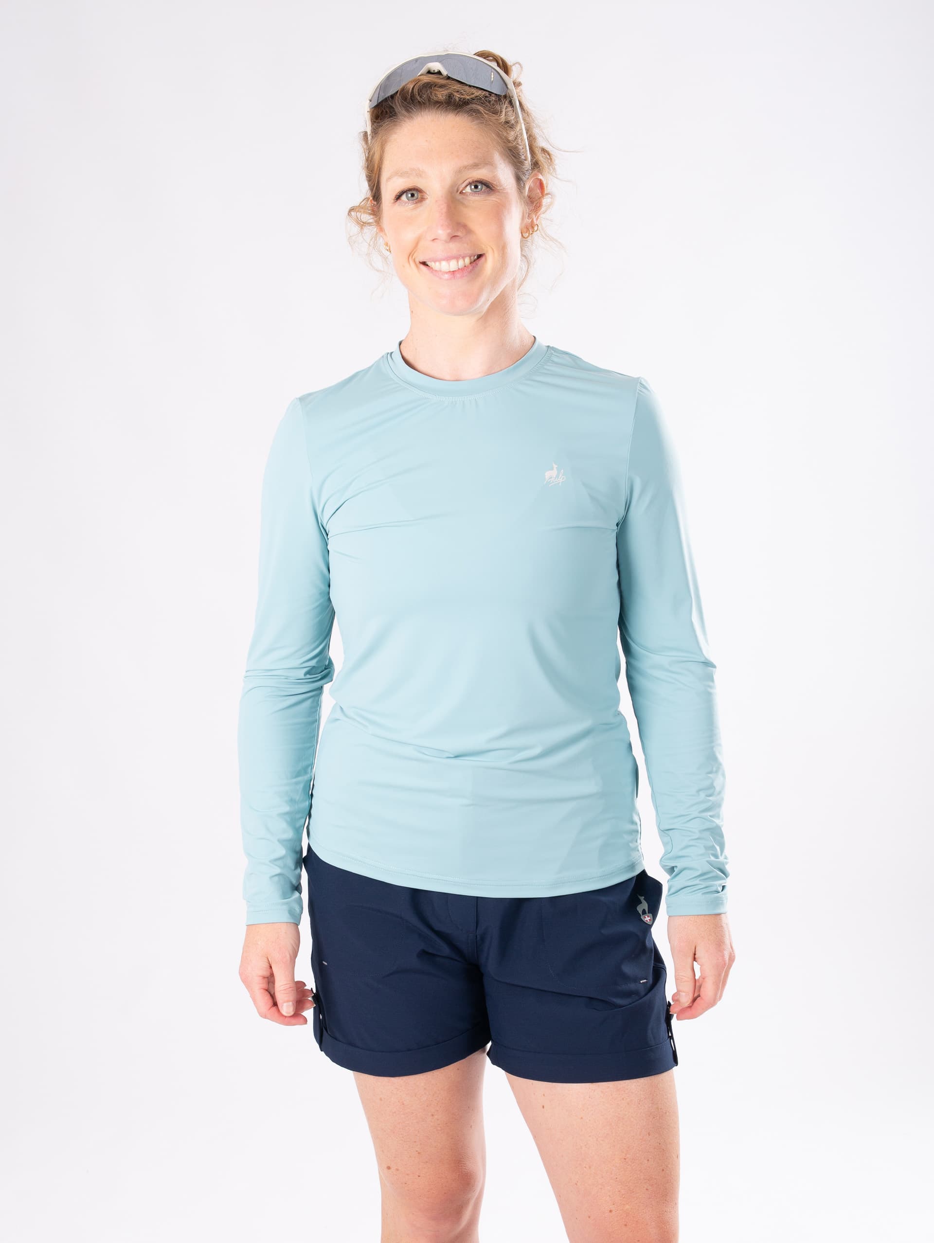 T-shirt à manches longues femme DIXIE - MINERAL BLUE