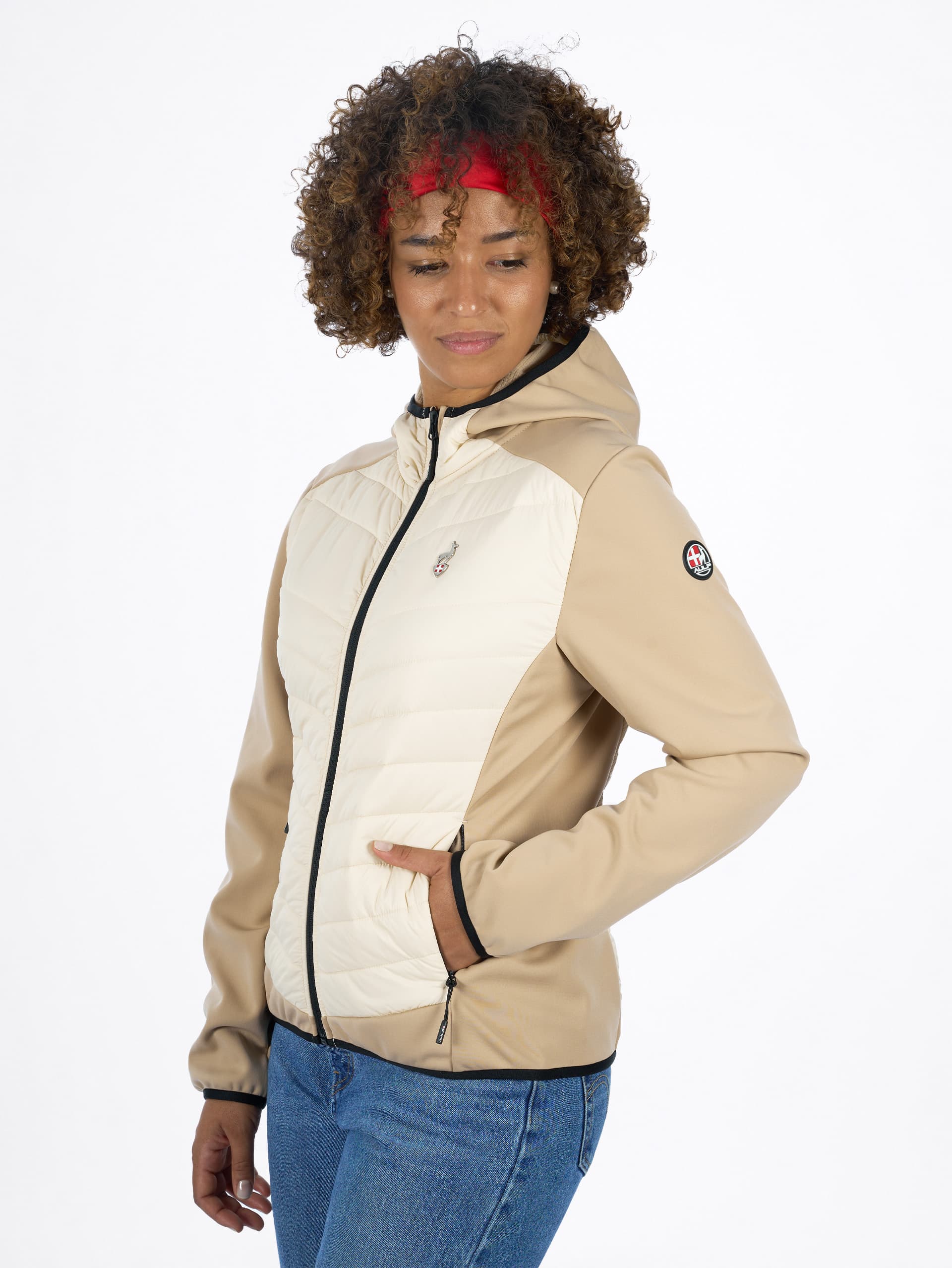Veste hybride femme ELLIE - CAPPUCINO