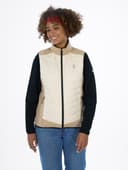 VESTE HYBRIDE SANS MANCHES EPINA FEMME - CAPPUCCINO
