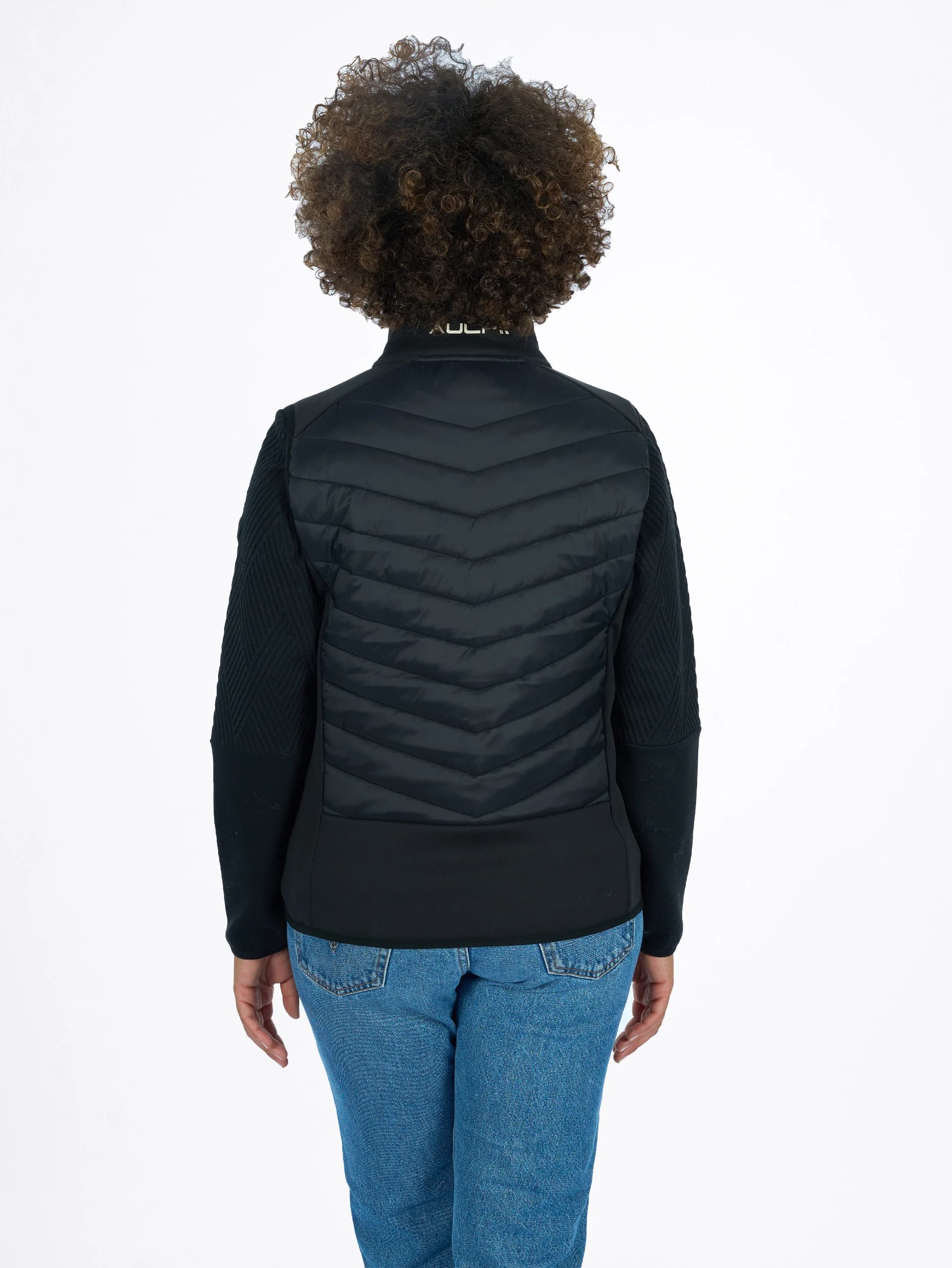 VESTE HYBRIDE SANS MANCHES EPINA FEMME - BLACK