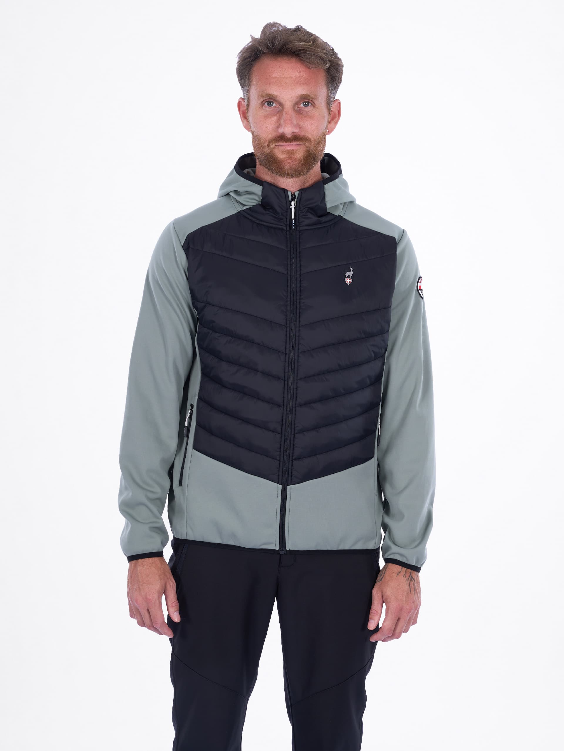 VESTE HYBRIDE HOMME ELMER - LICHEN