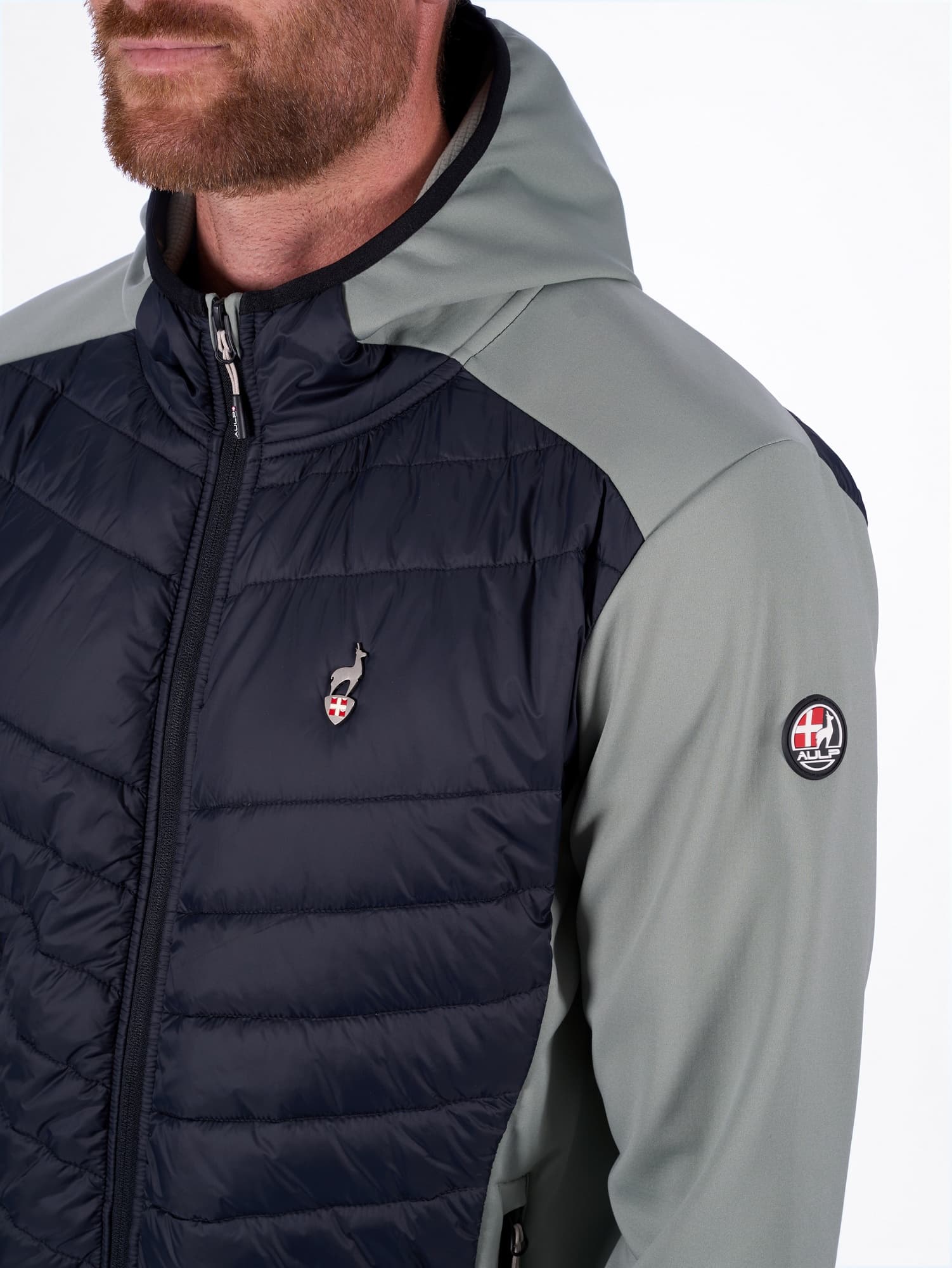 VESTE HYBRIDE HOMME ELMER - LICHEN