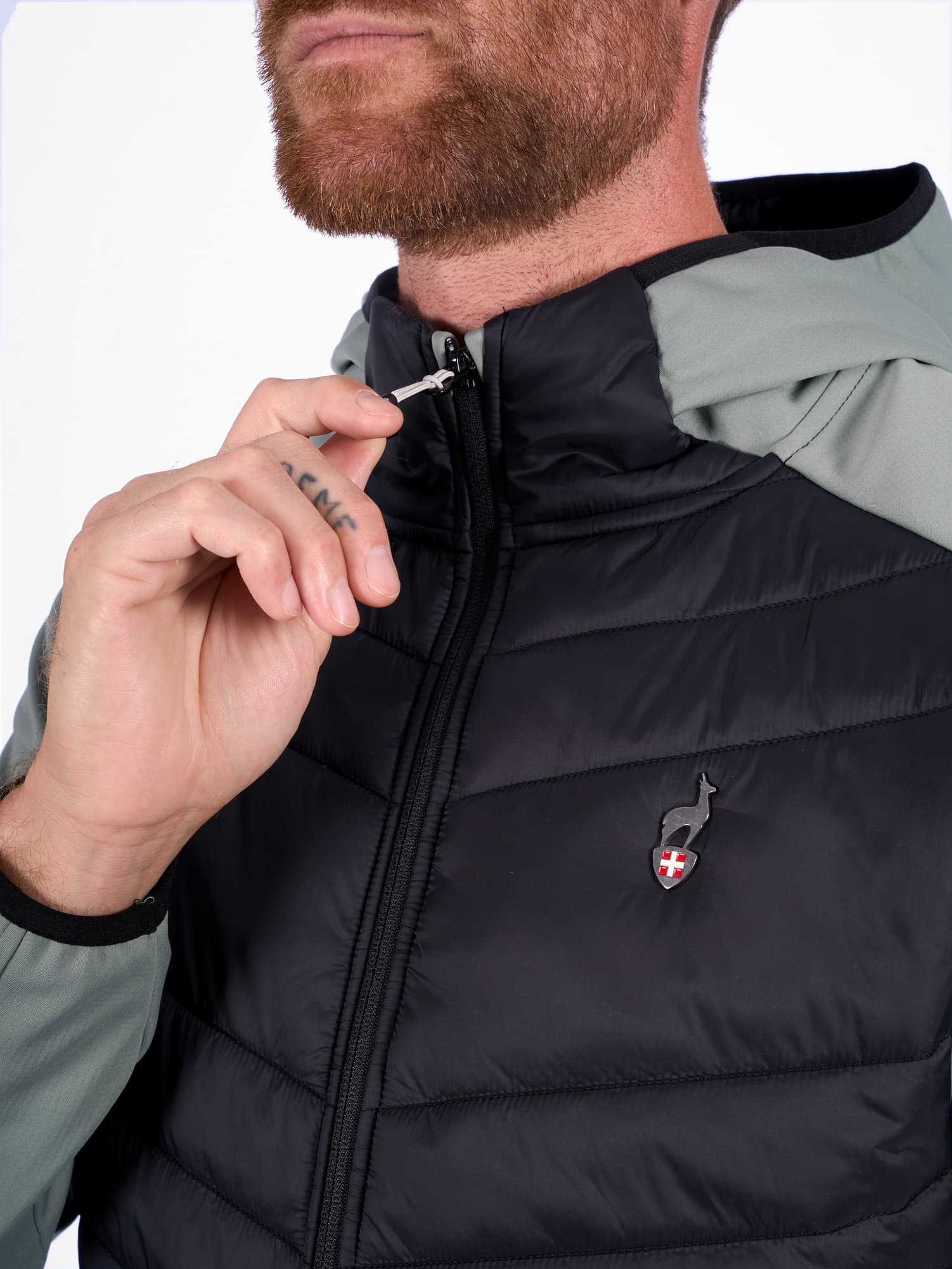 VESTE HYBRIDE HOMME ELMER - LICHEN