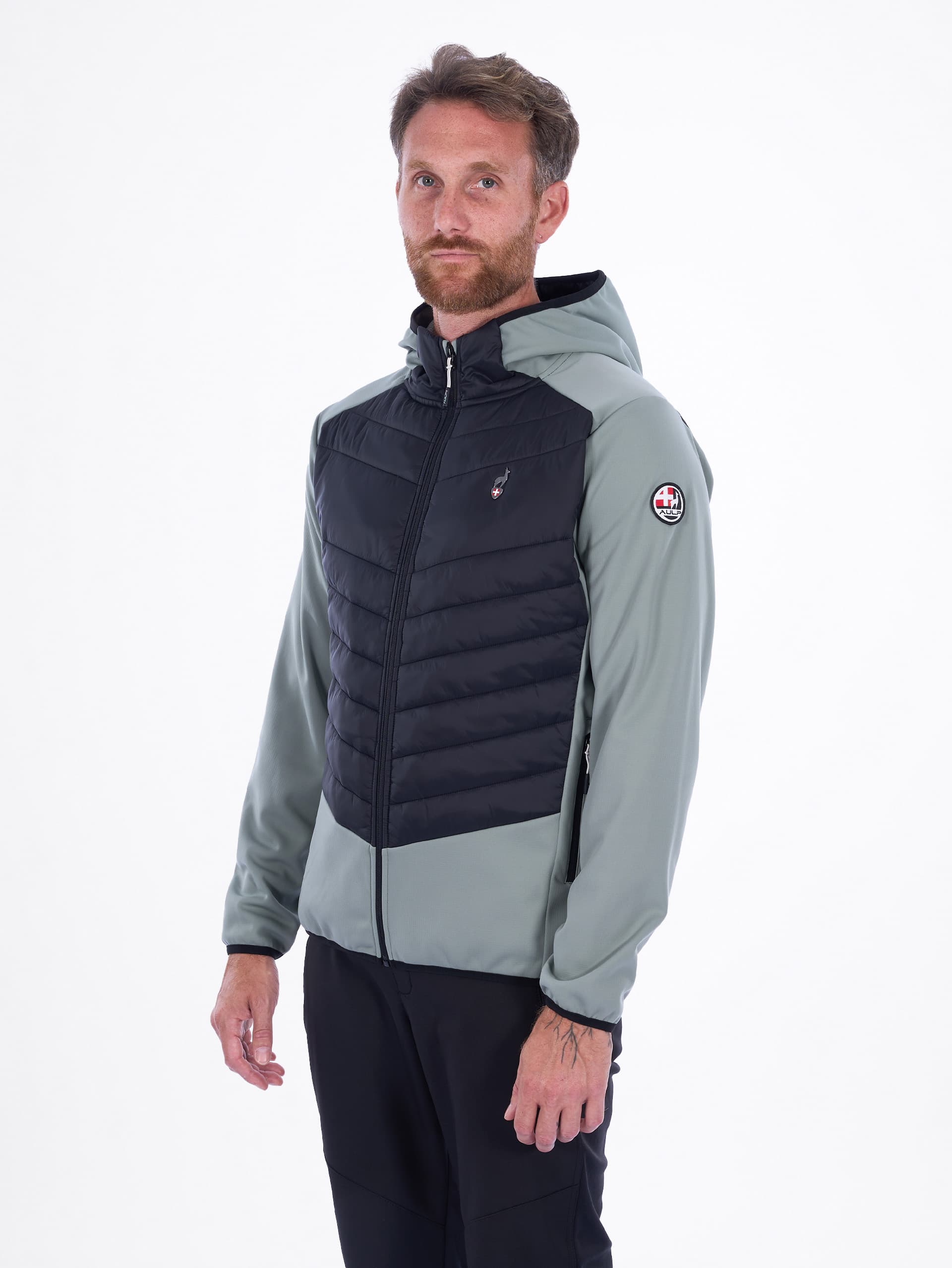 VESTE HYBRIDE HOMME ELMER - LICHEN