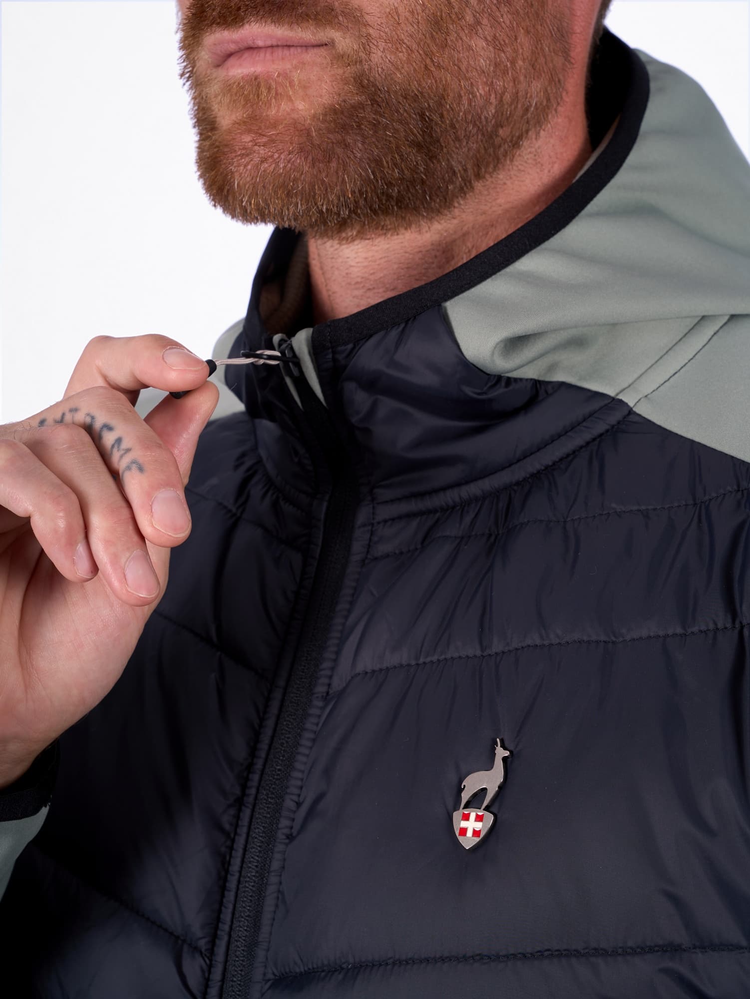 VESTE HYBRIDE HOMME ELMER - LICHEN