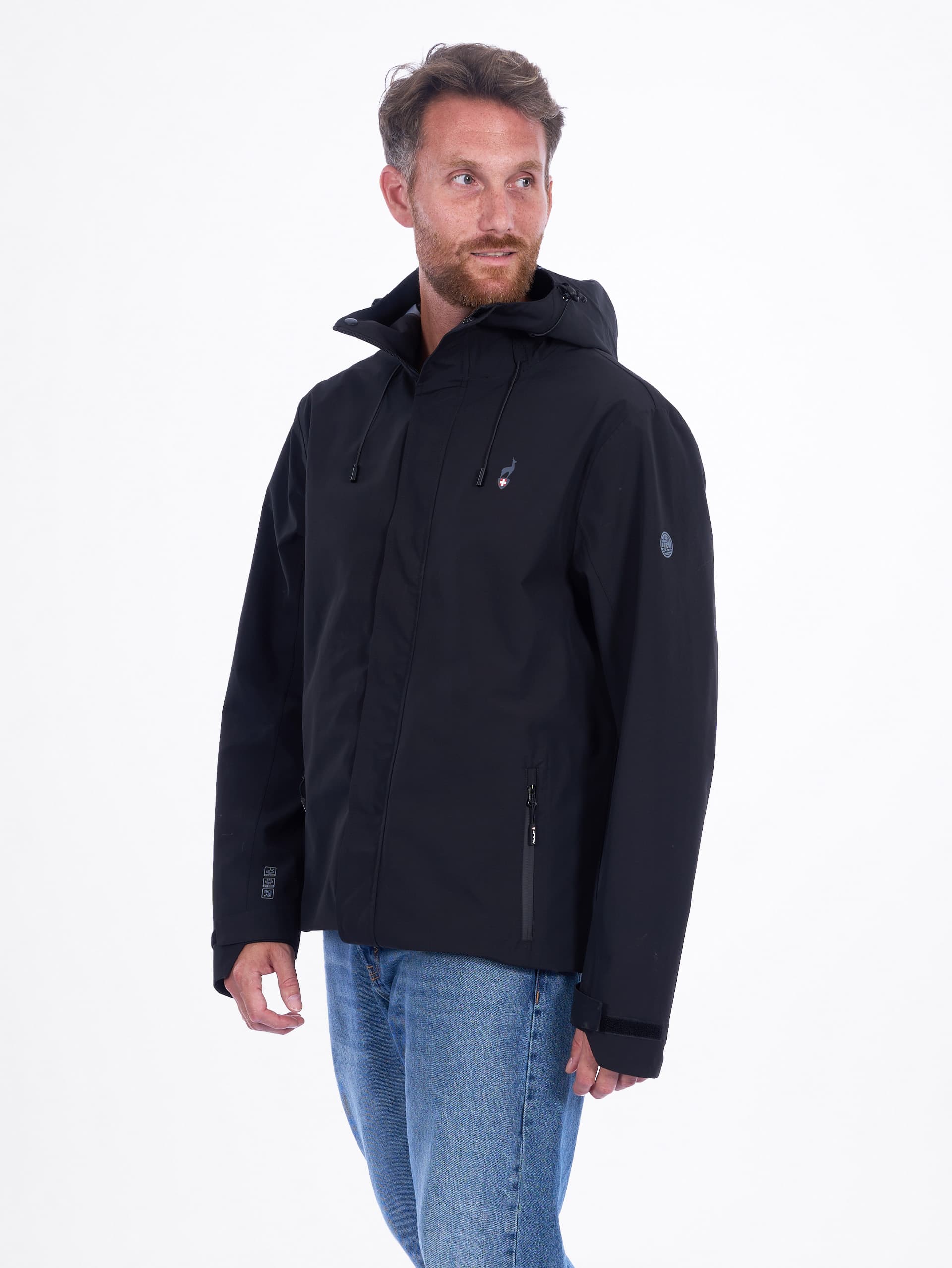 VESTE IMPERMEABLE HOMME ELIOT - BLACK