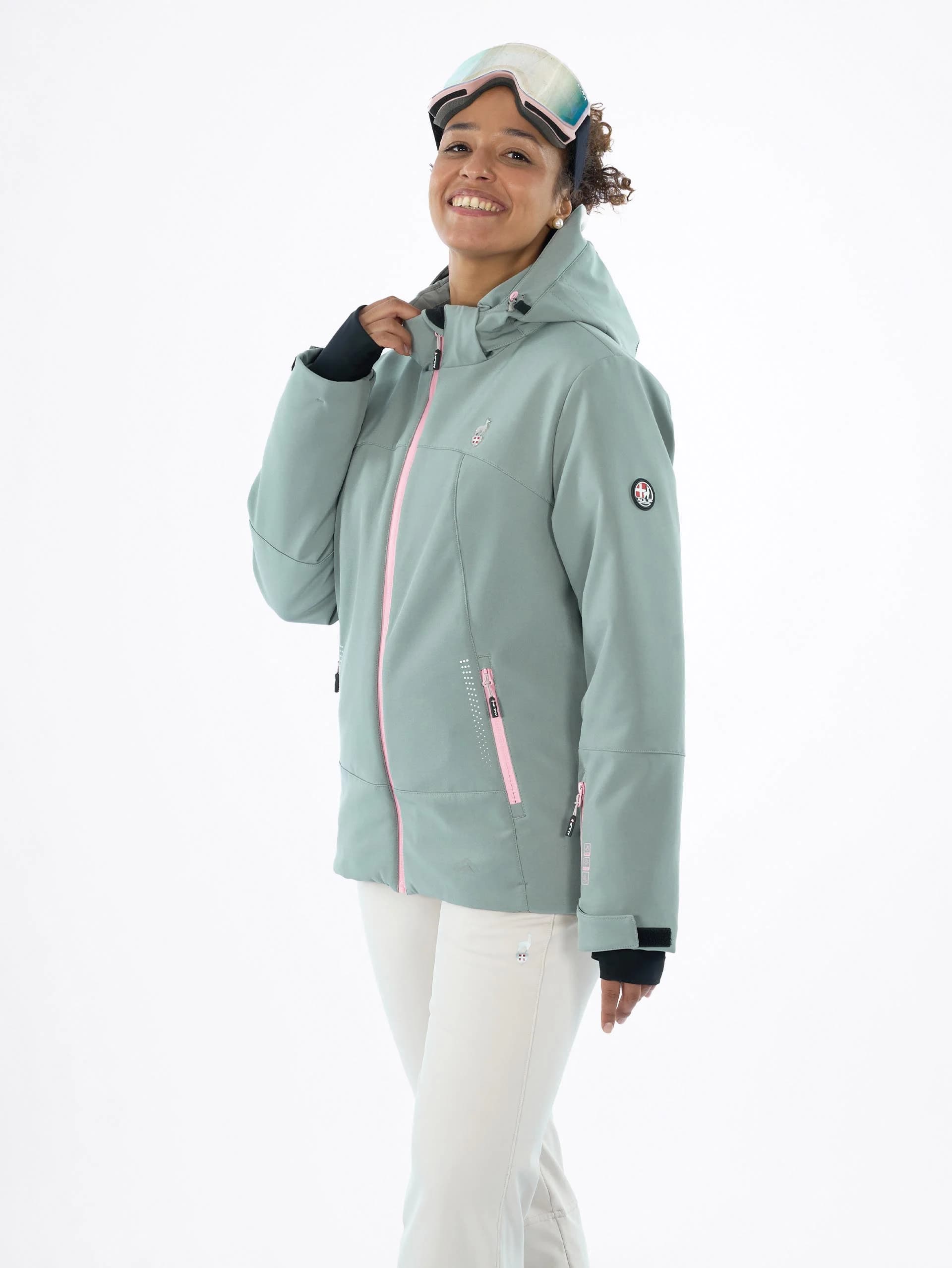 VESTE DE SKI FEMME ELANA - LICHEN
