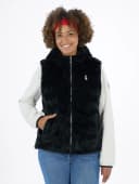 VESTE FAUSSE FOURRURE FEMME ELSIE - BLACK 1