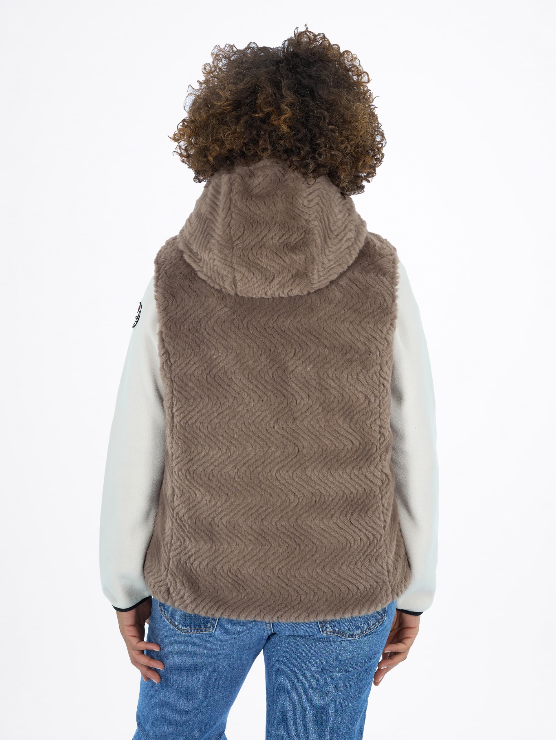 VESTE FAUSSE FOURRURE FEMME ELSIE - CAPPUCCINO
