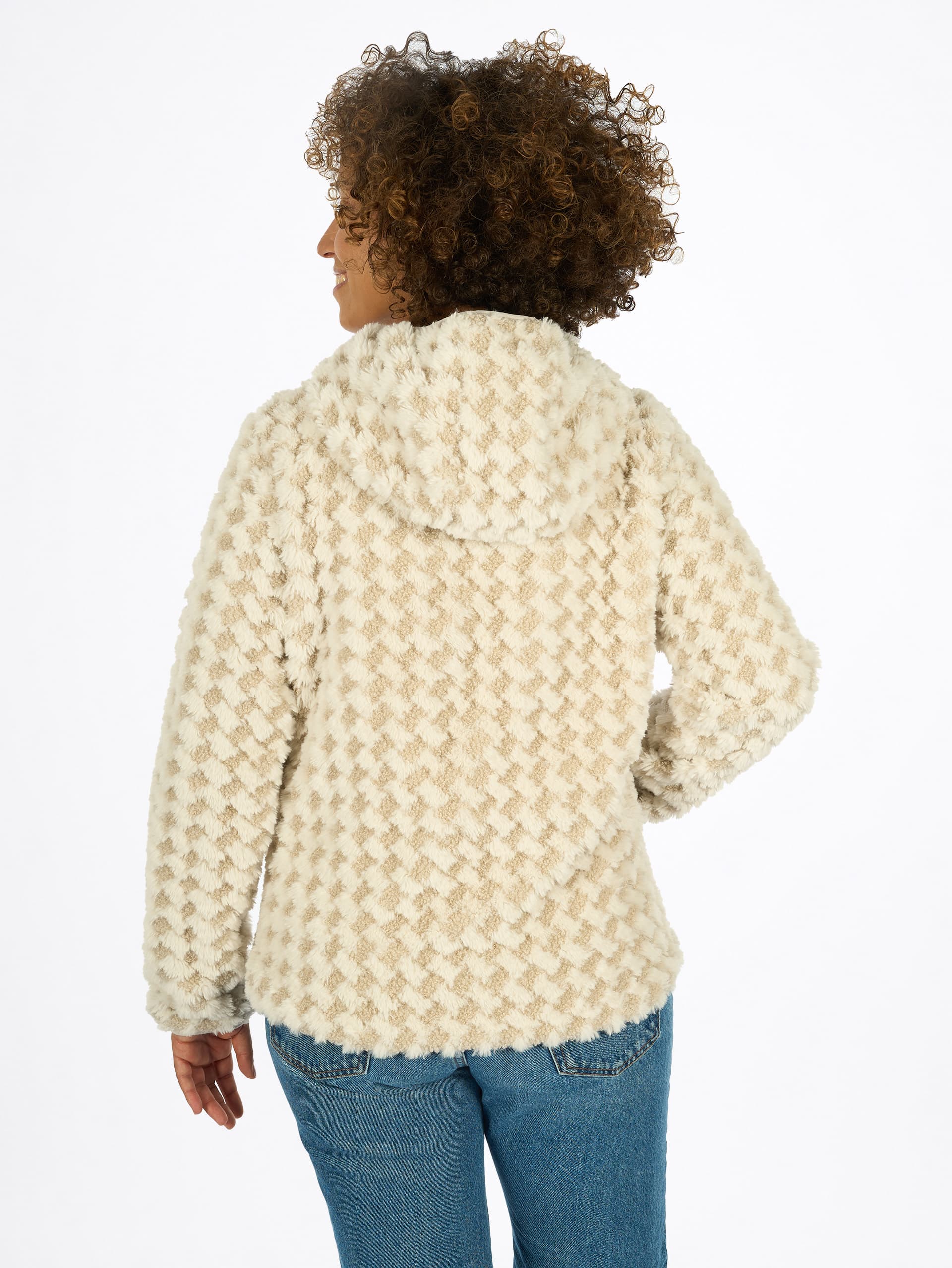 VESTE FAUSSE FOURRURE FEMME EPONA - WHITE