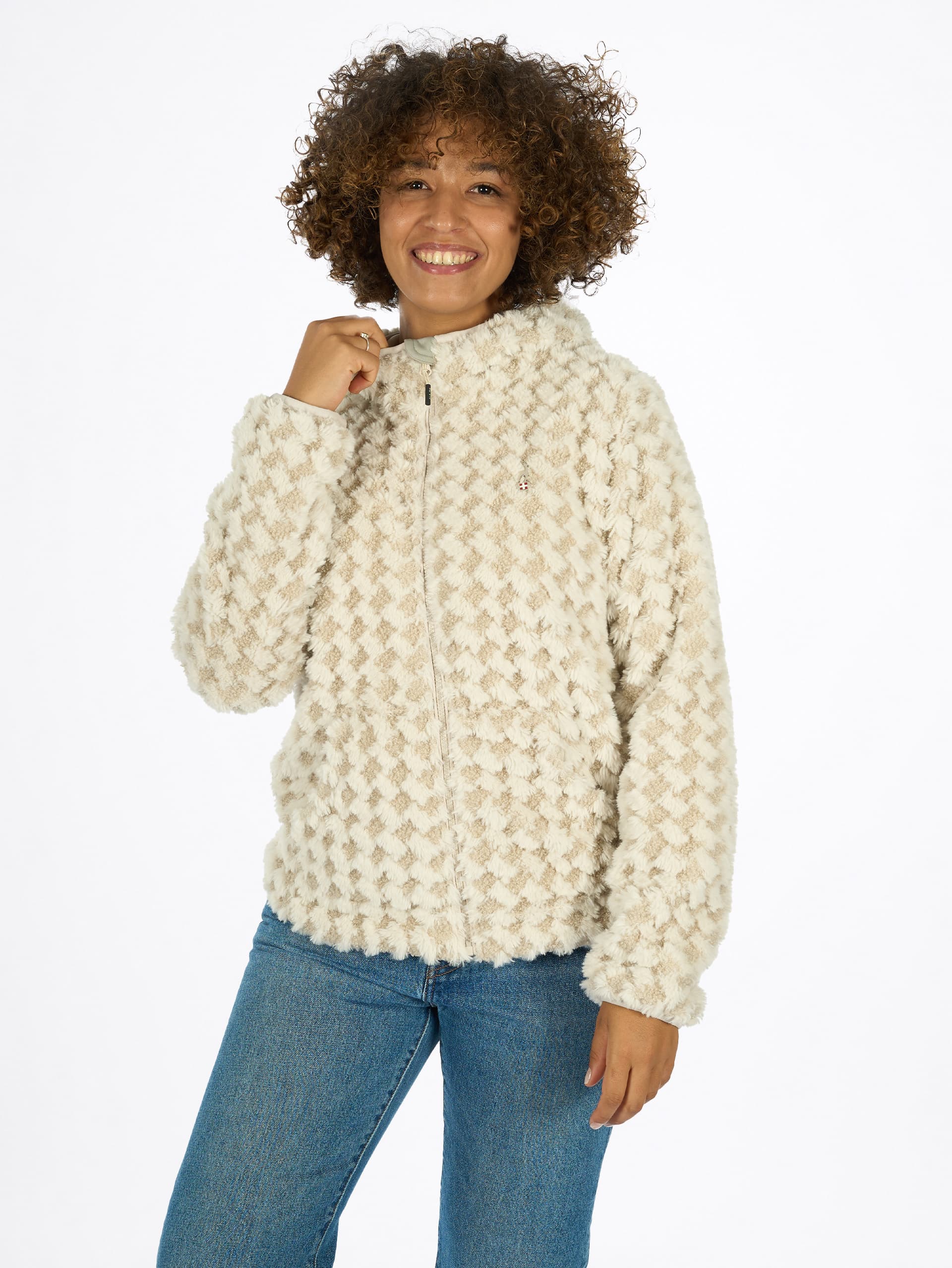 VESTE FAUSSE FOURRURE FEMME EPONA - WHITE