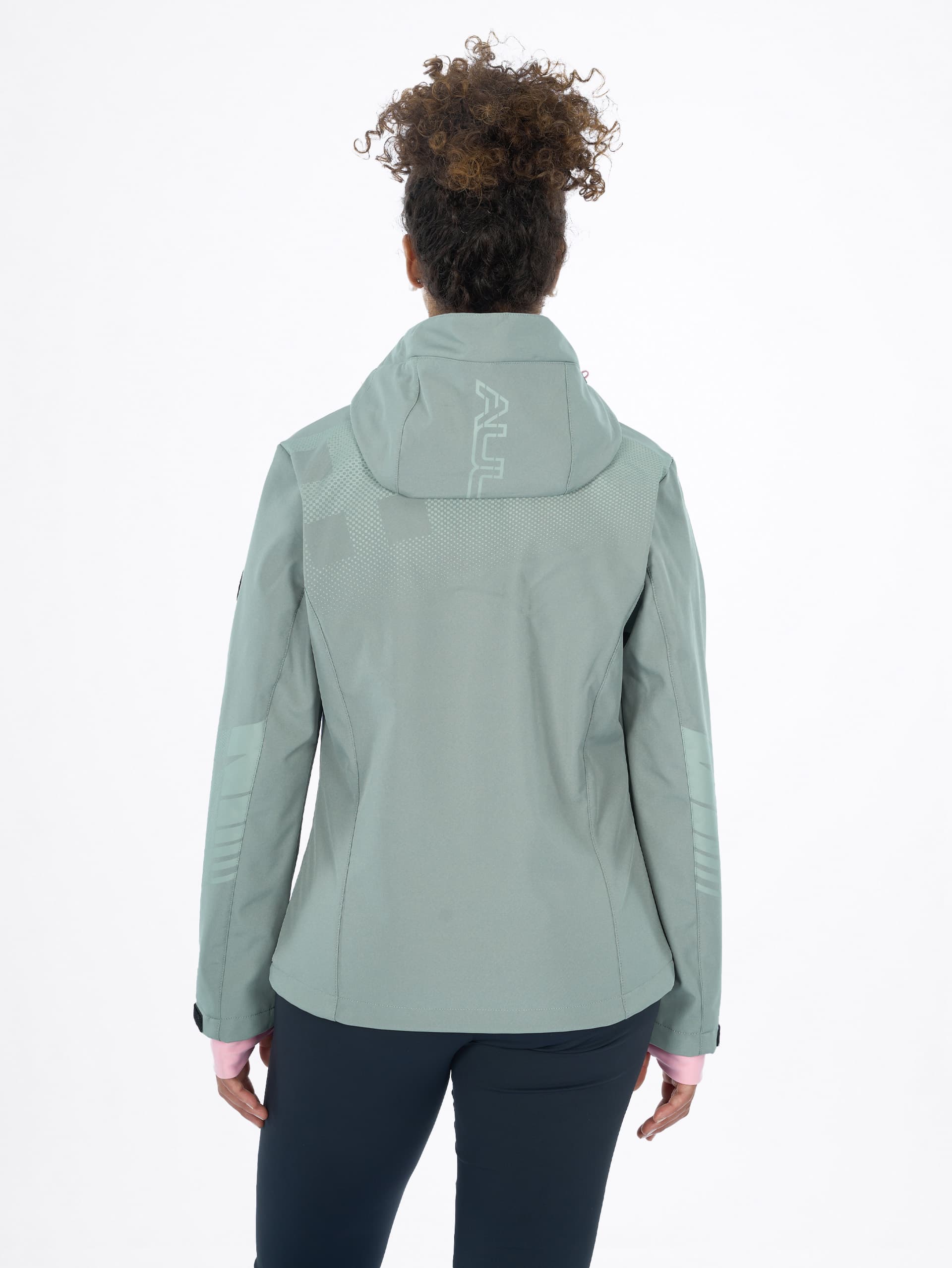 VESTE SOFTSHELL FEMME NELKA - LICHEN
