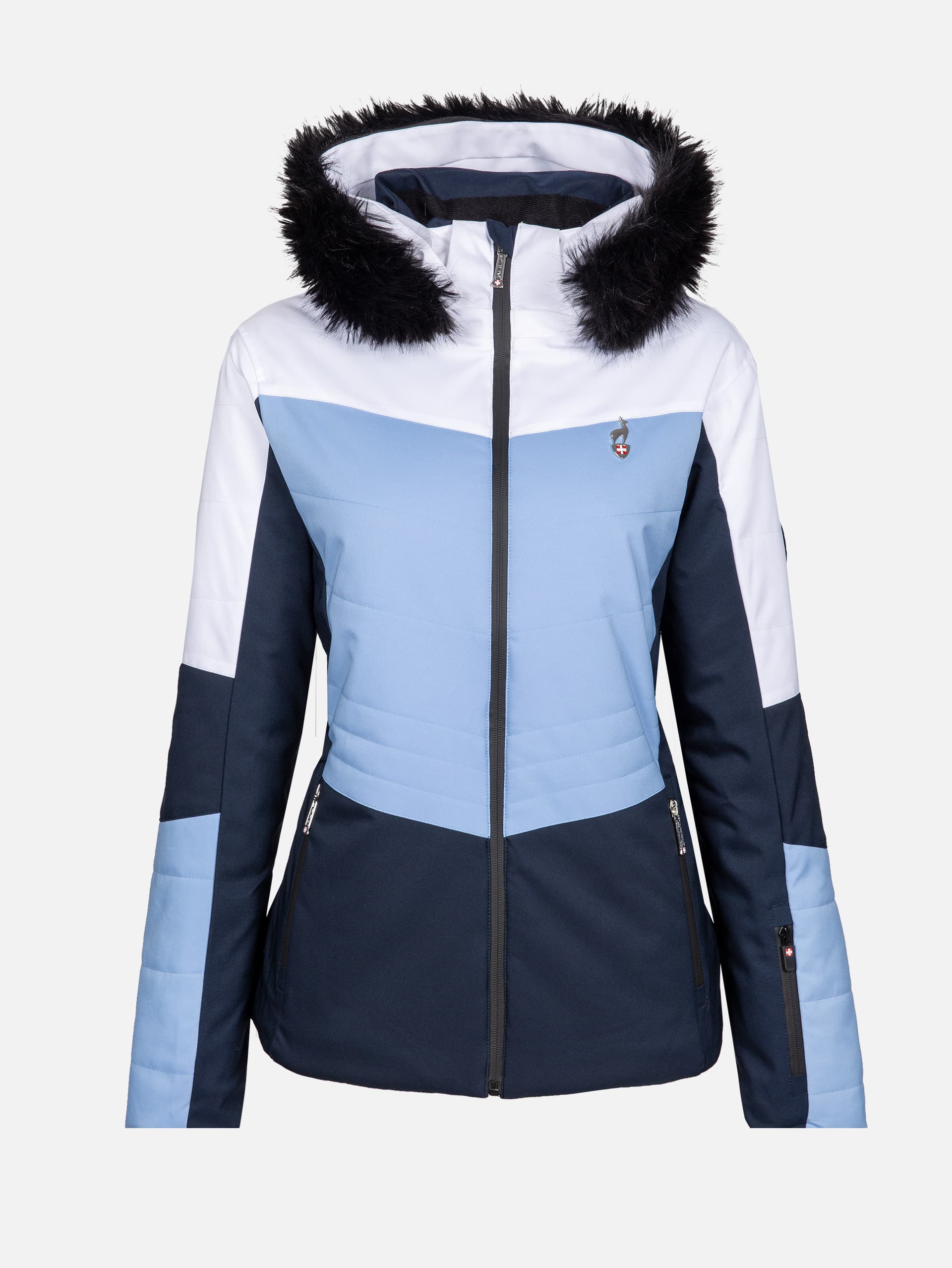 Veste polaire fausse fourrure femme - Aulp - Noir - Montagne - Ski