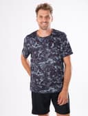 T-SHIRT TOMMY BLACK AOP