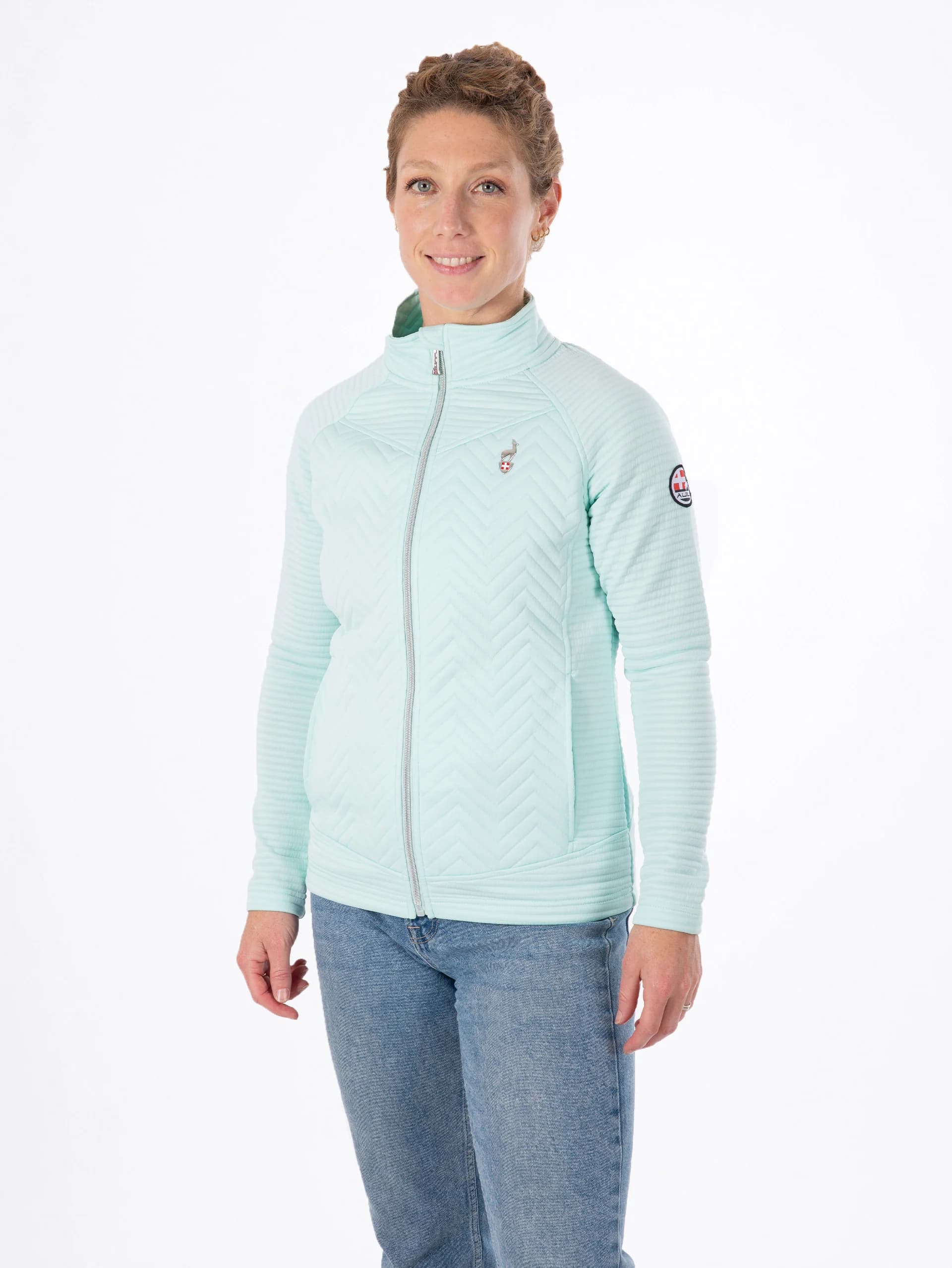 SIMIX FLEECE JACKET - LIGHT TURQUOISE