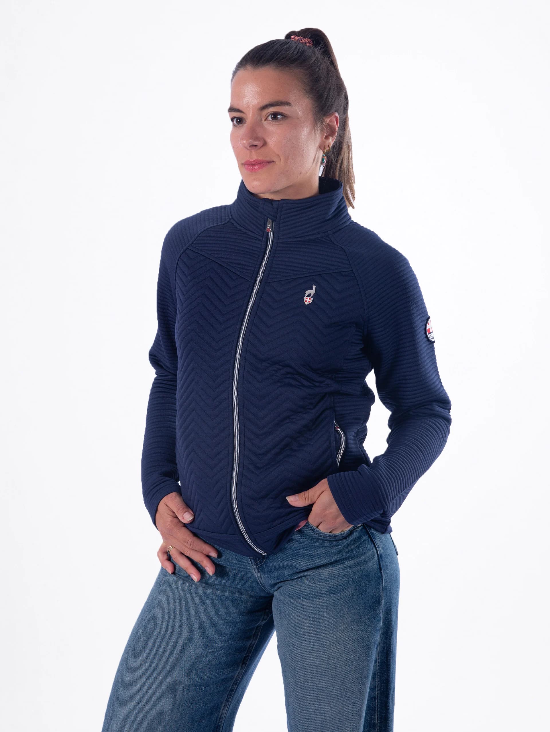 SIMIX FLEECE JACKET - NAVY