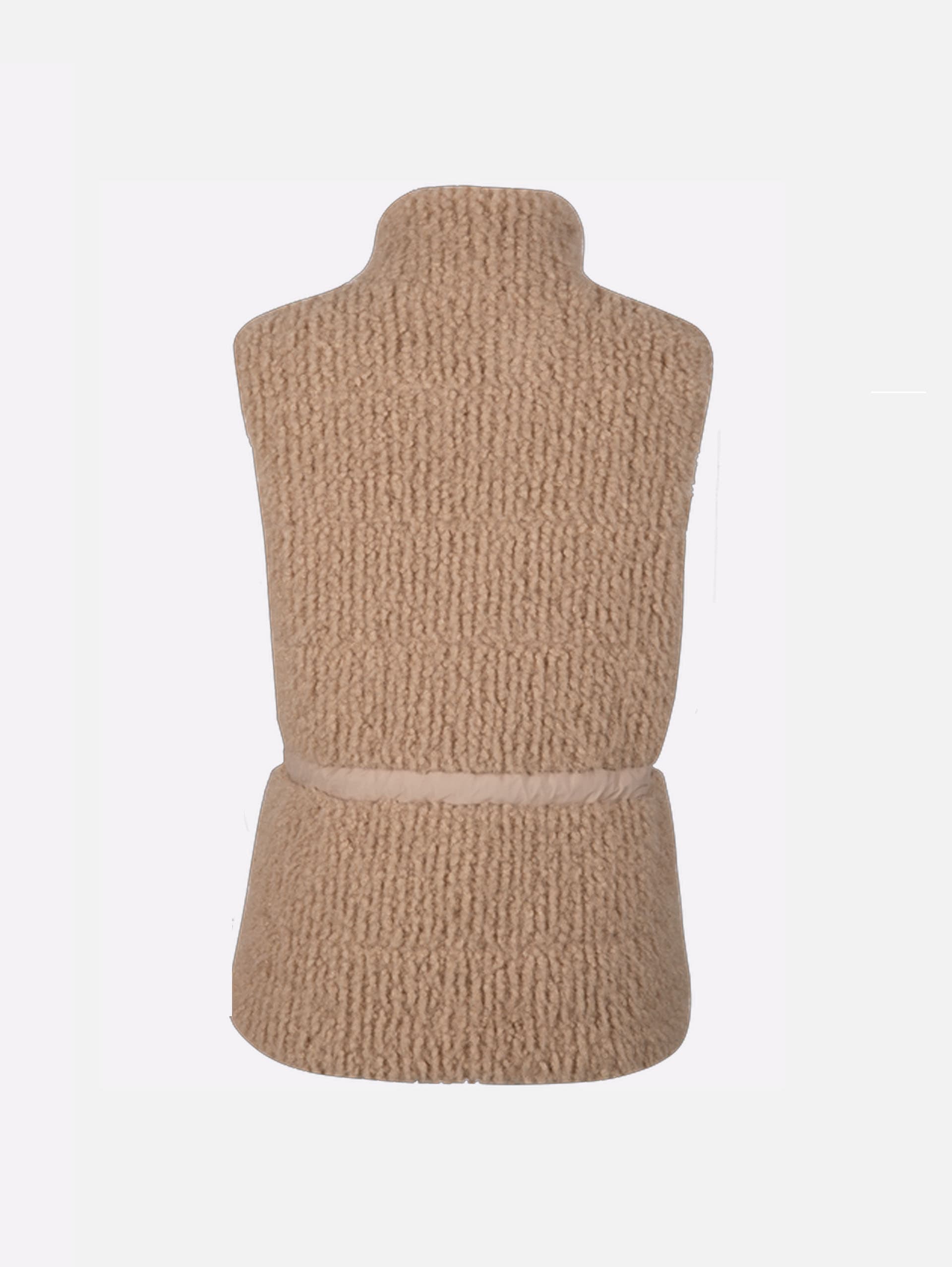 CHANY SLEEVELESS WOMEN'S JACKET - TAUPE
