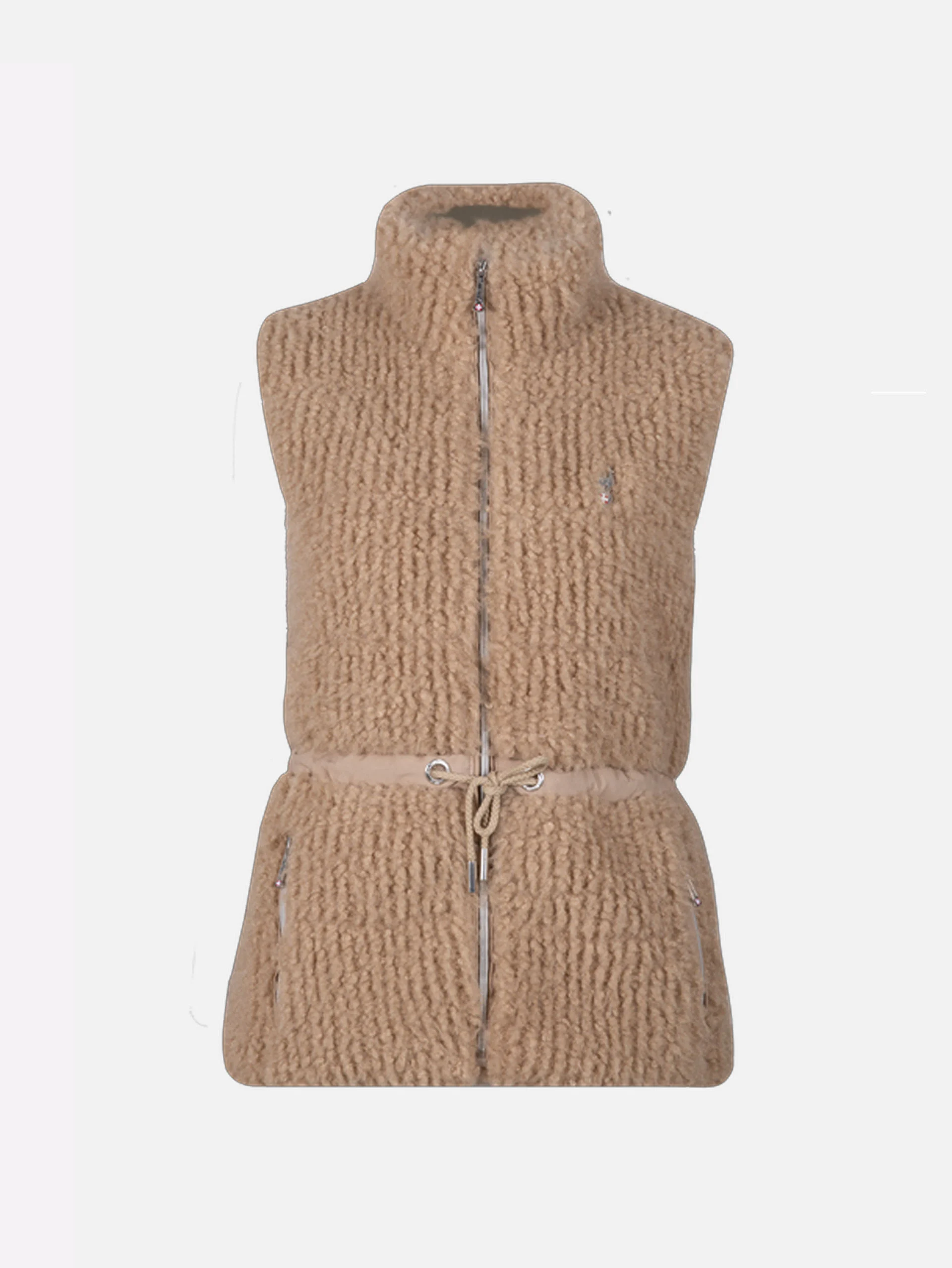 CHANY SLEEVELESS WOMEN'S JACKET - TAUPE