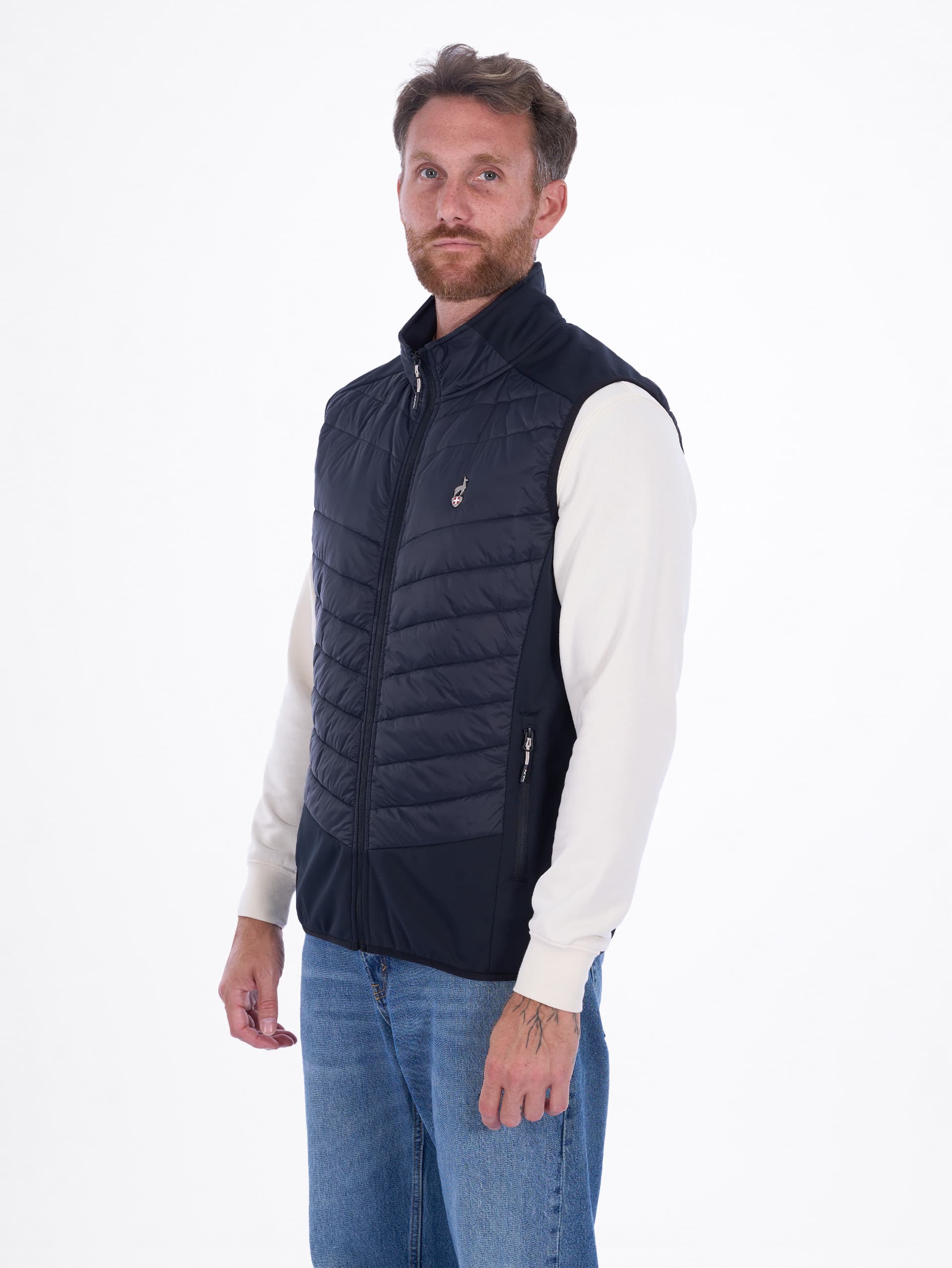 VESTE HYBRIDE SANS MANCHES HOMME ERNAU - BLACK