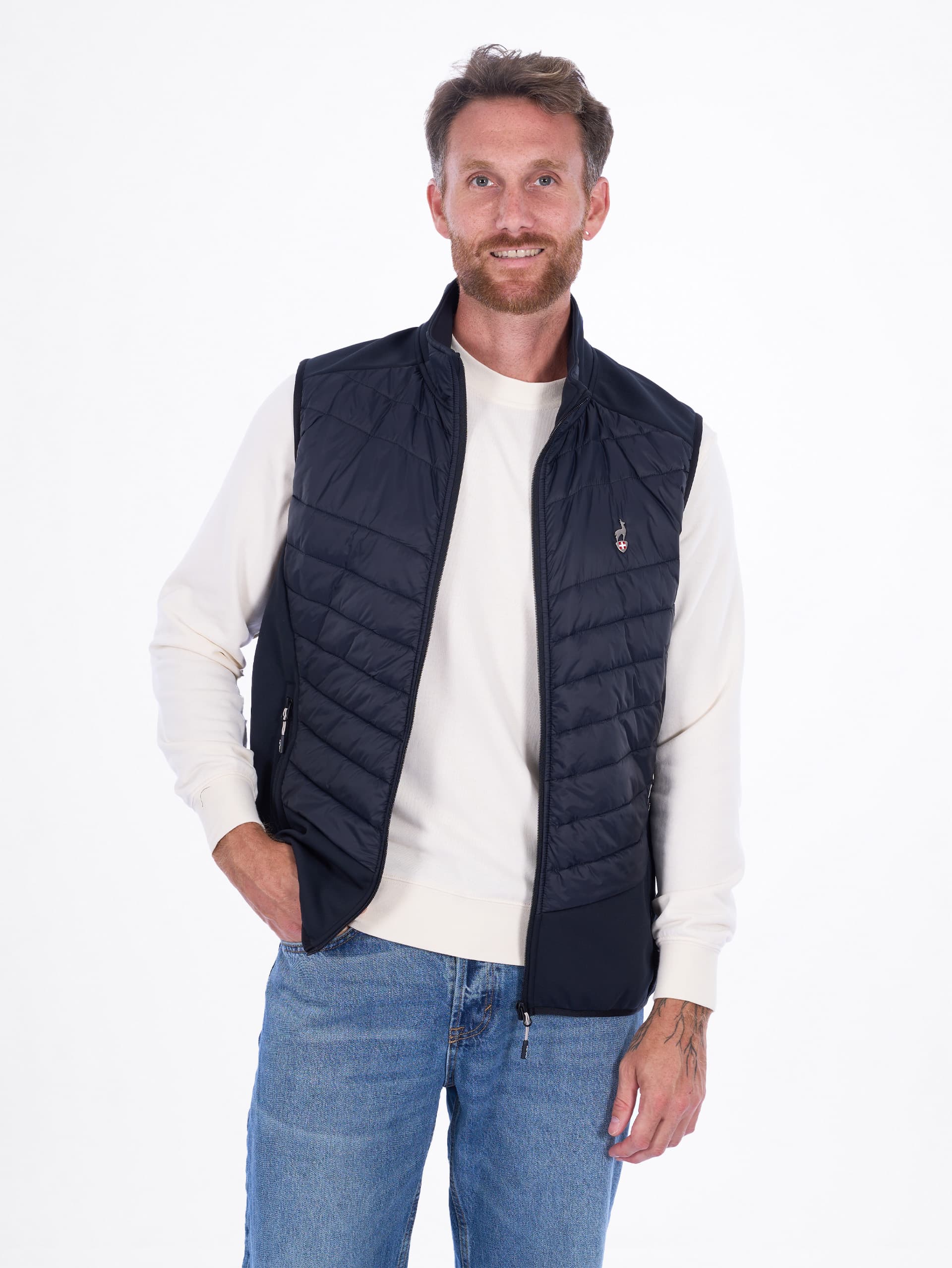 VESTE HYBRIDE SANS MANCHES HOMME ERNAU - BLACK