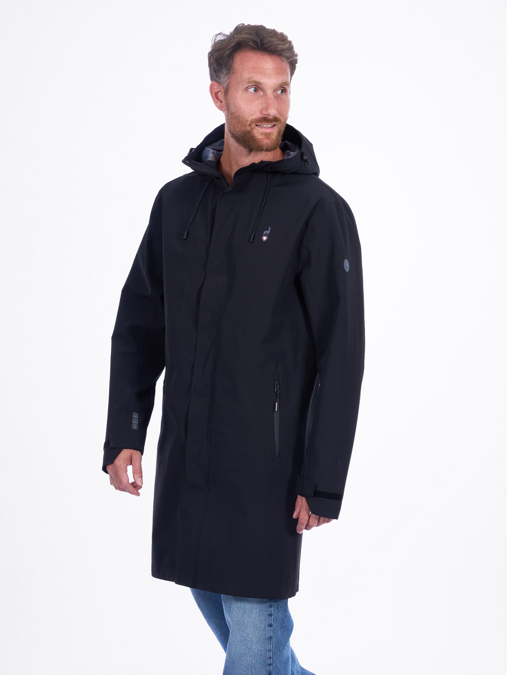 VESTE IMPERMEABLE HOMME ELIOT - BLACK