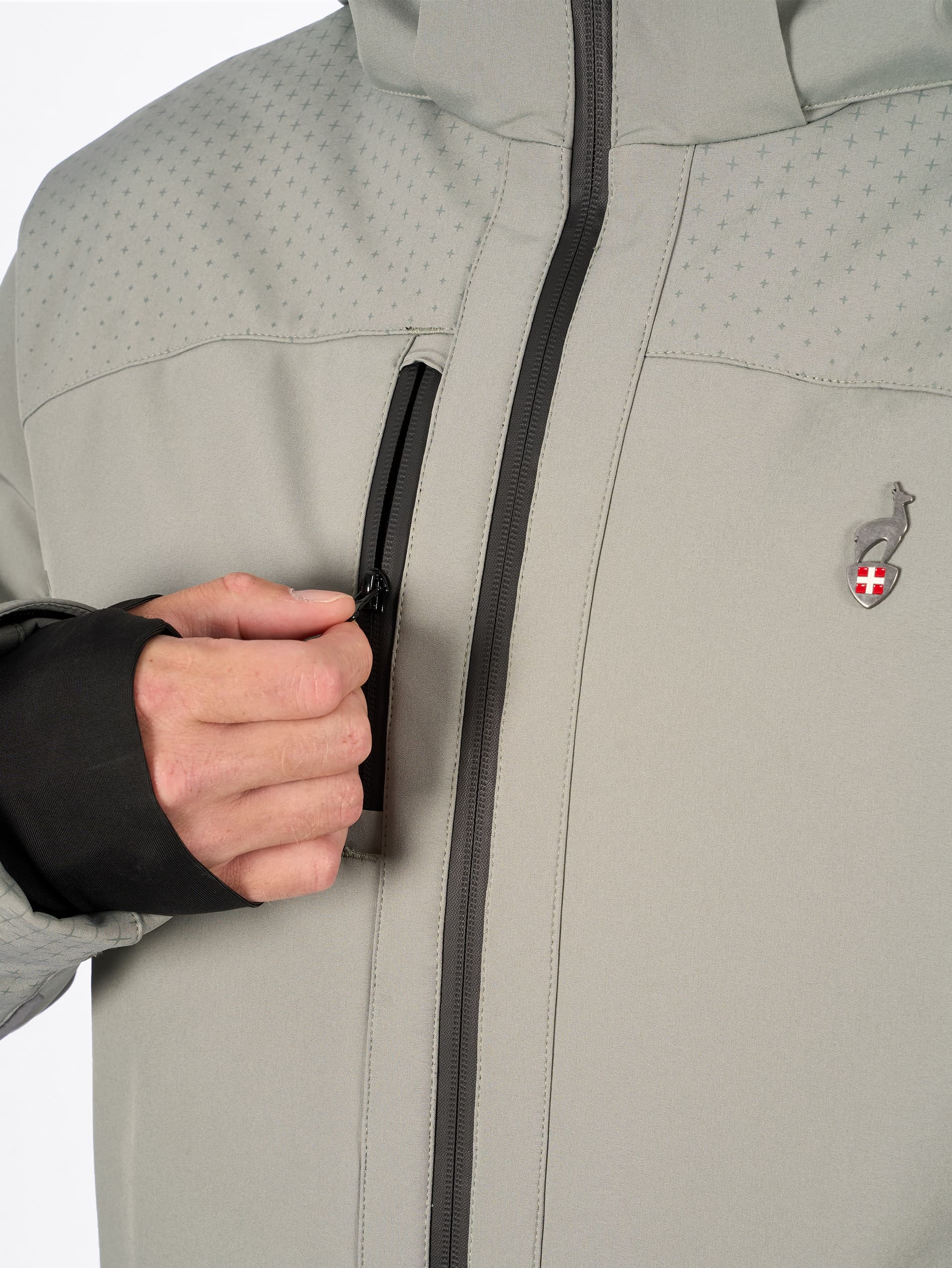 VESTE DE SKI HOMME ELROY - LICHEN