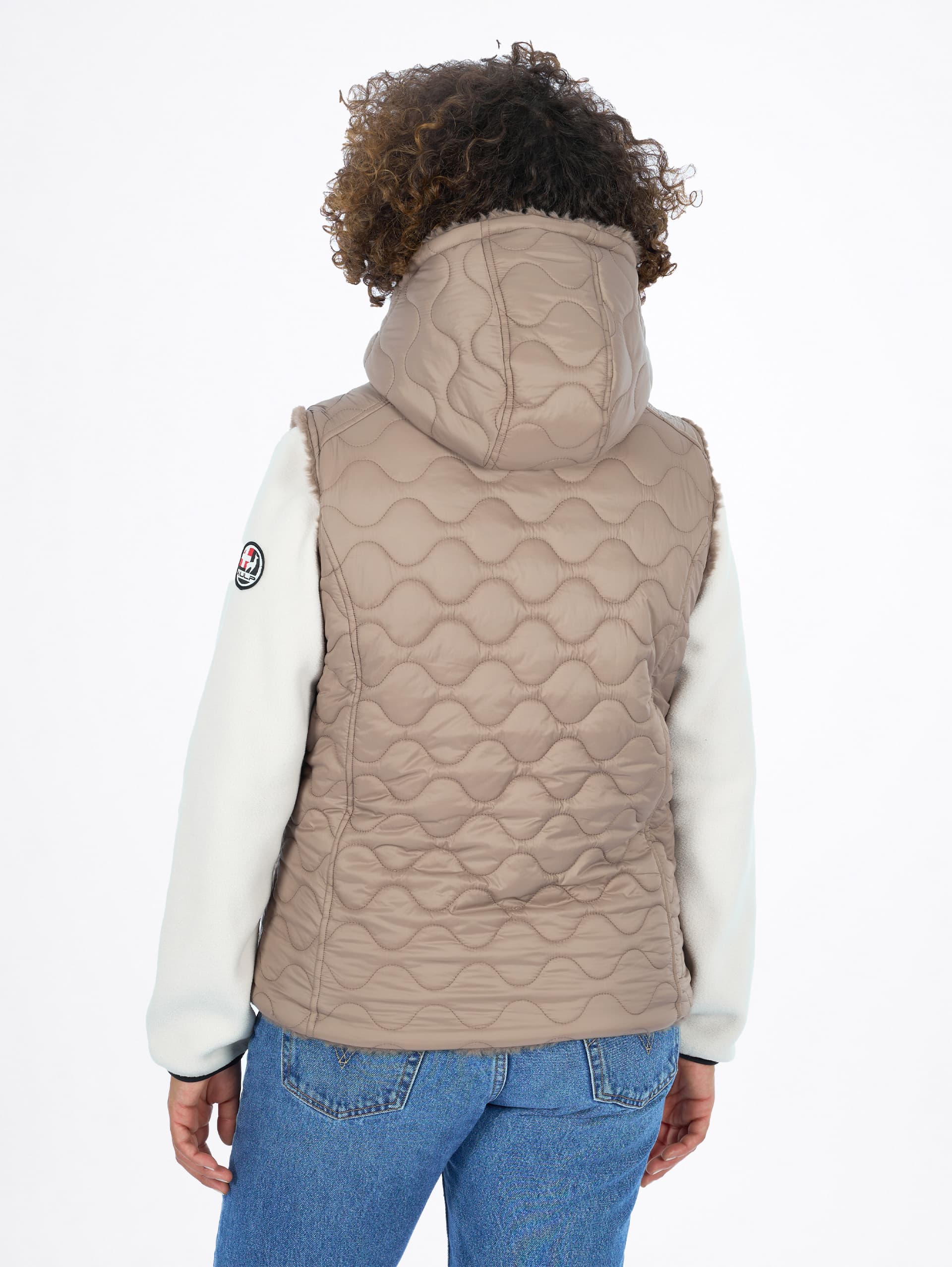 VESTE FAUSSE FOURRURE FEMME ELSIE - CAPPUCCINO