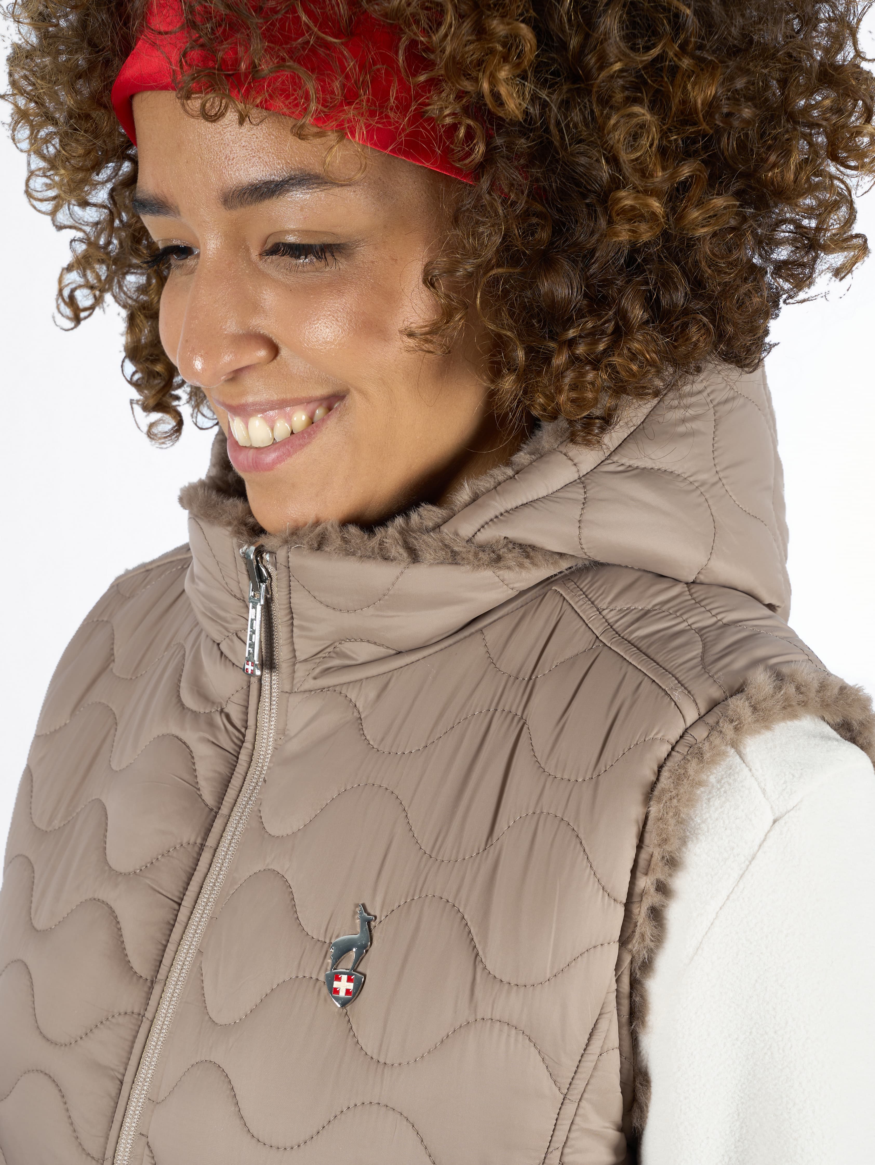VESTE FAUSSE FOURRURE FEMME ELSIE - CAPPUCCINO