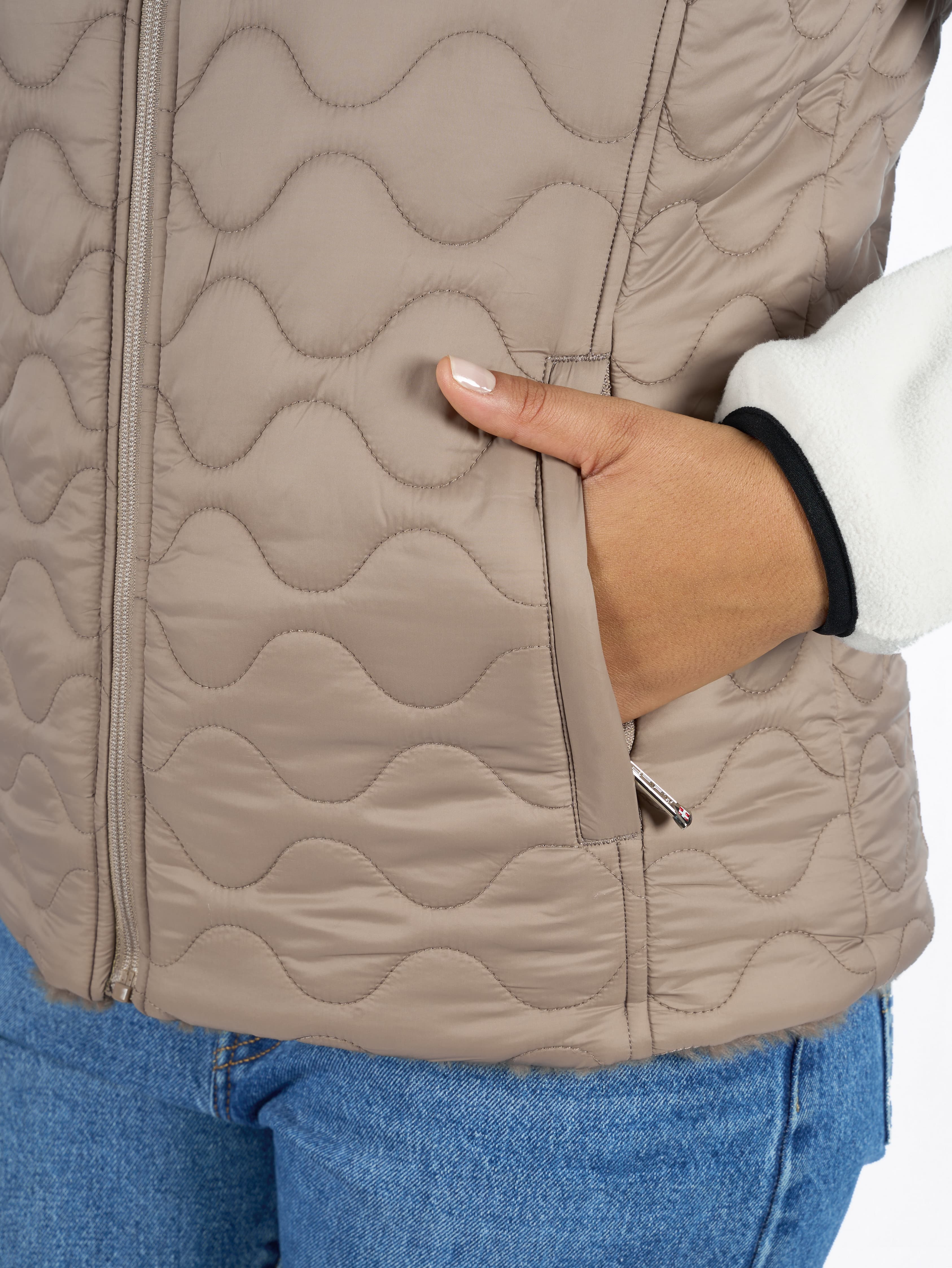 VESTE FAUSSE FOURRURE FEMME ELSIE - CAPPUCCINO
