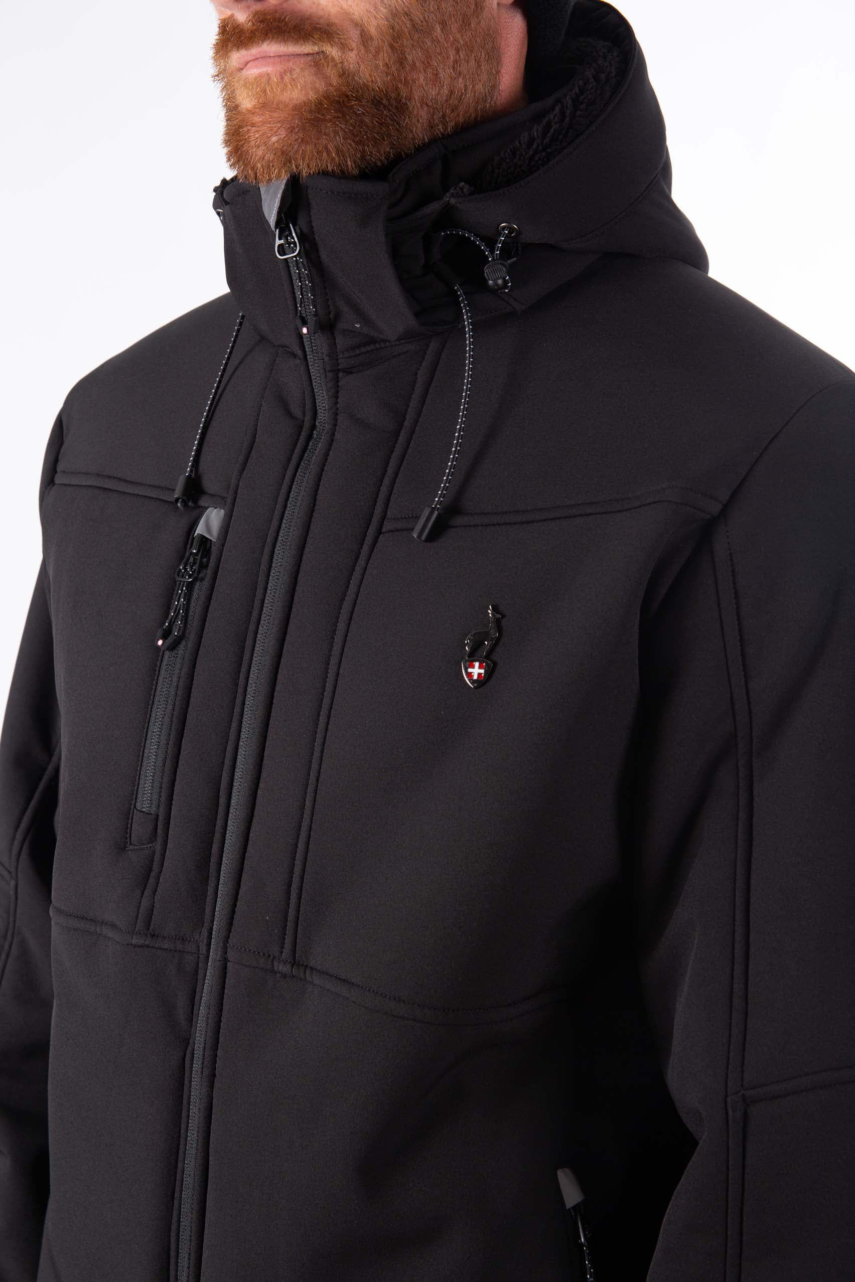 VESTE SOFTSHELL HOMME NEMEV - BLACK 1