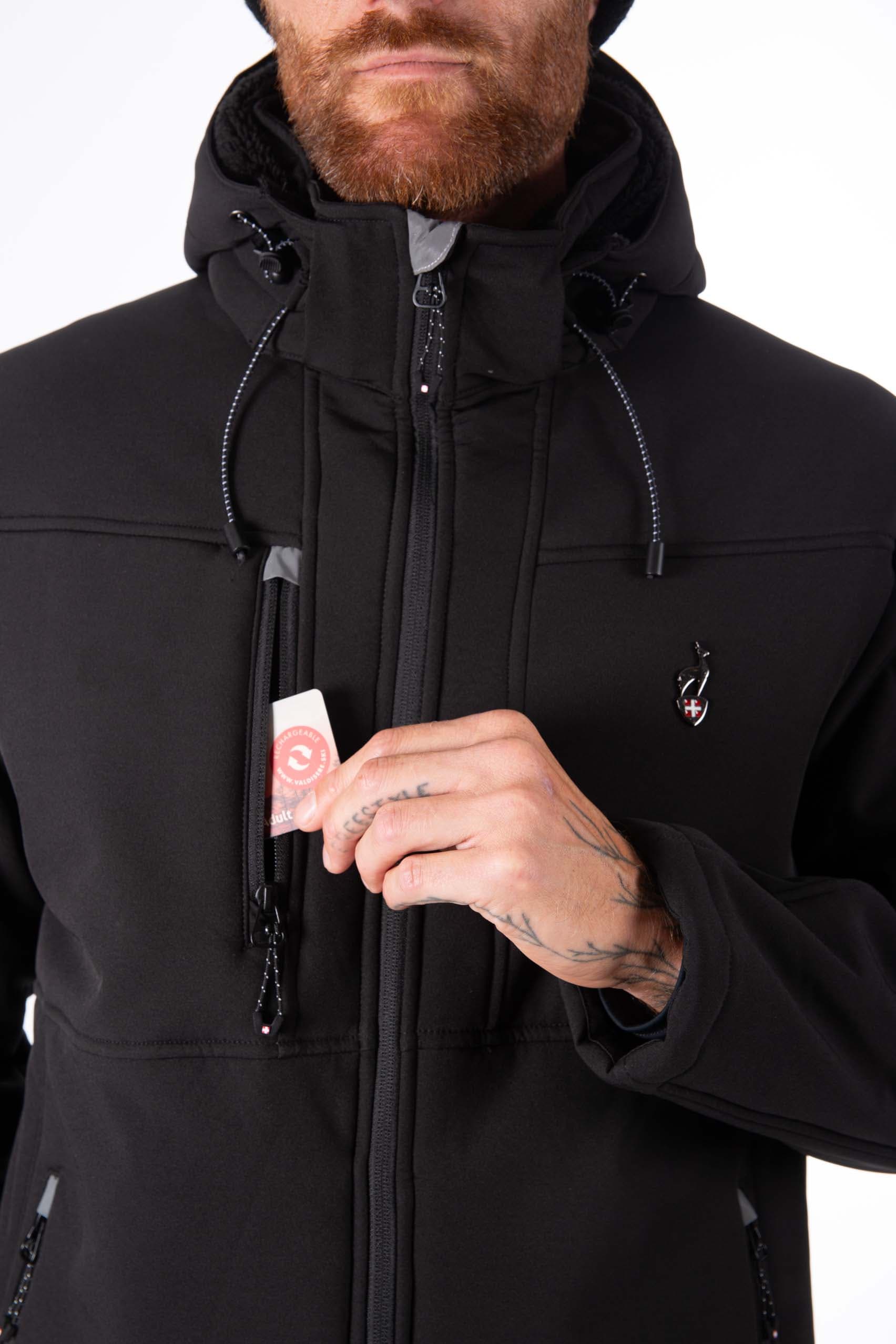 VESTE SOFTSHELL HOMME NEMEV - BLACK 1